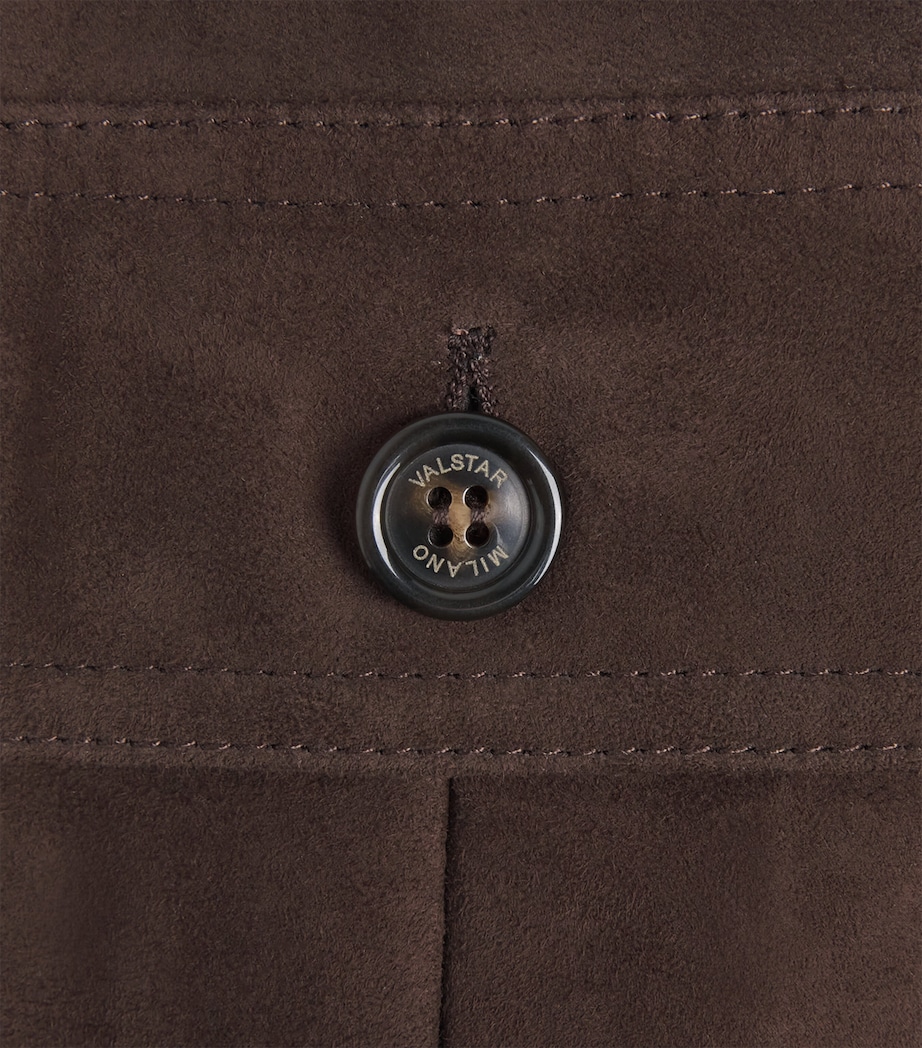 Valstar Mens Reversible Valstarino Suede Jacket Caffe/miltry Image 7