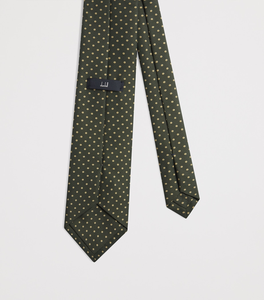 Mulberry Silk Polka Dot Tie 312OLIVE Image 2