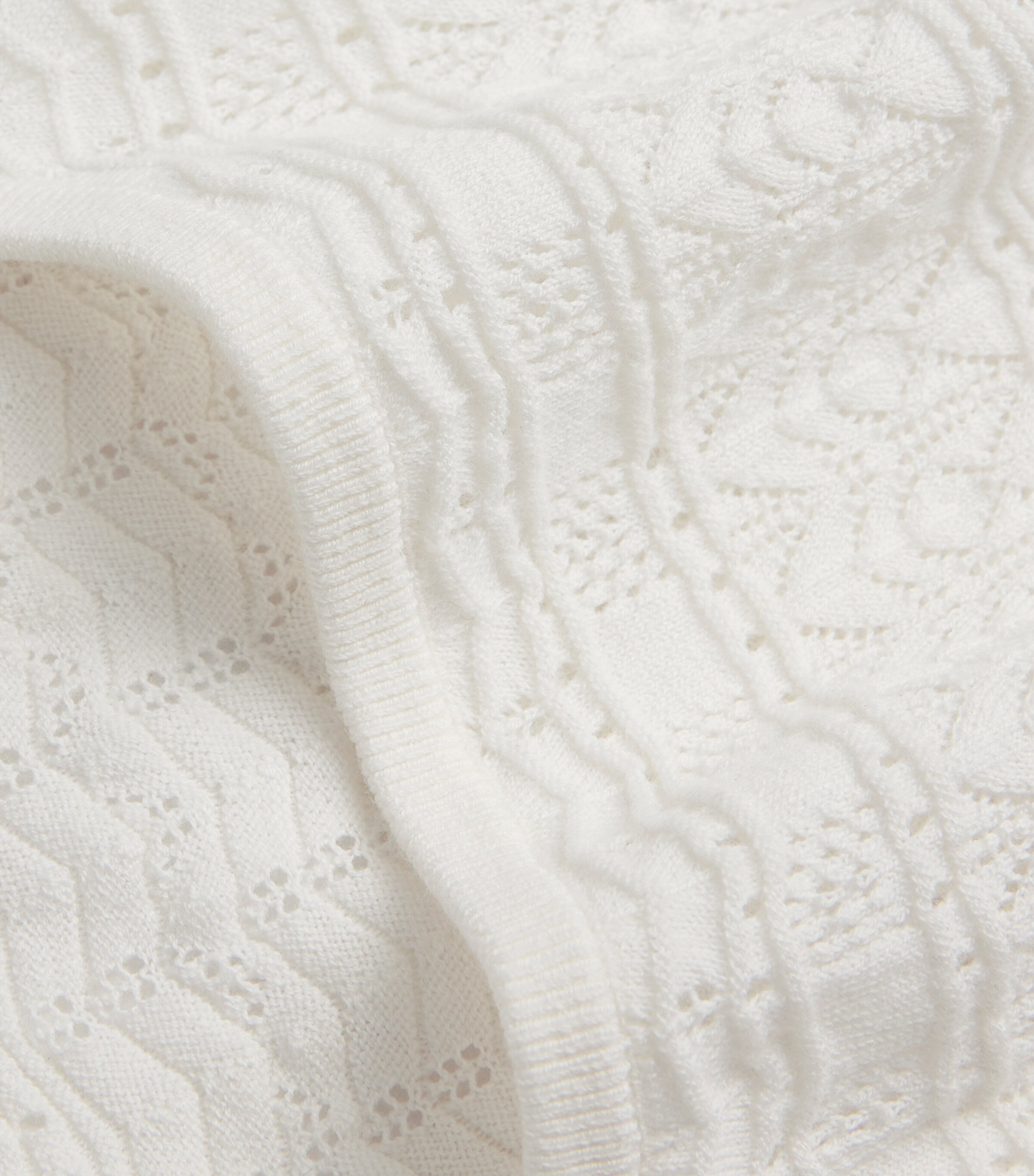 PAIGE Womens Etoile Pointelle Top Ivory Image 6