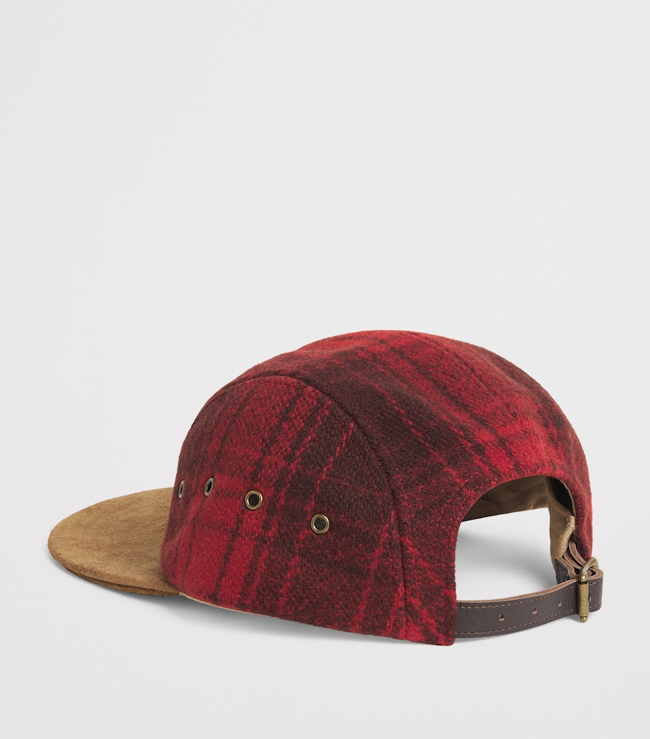 Wool-Leather Cap RED Image 3
