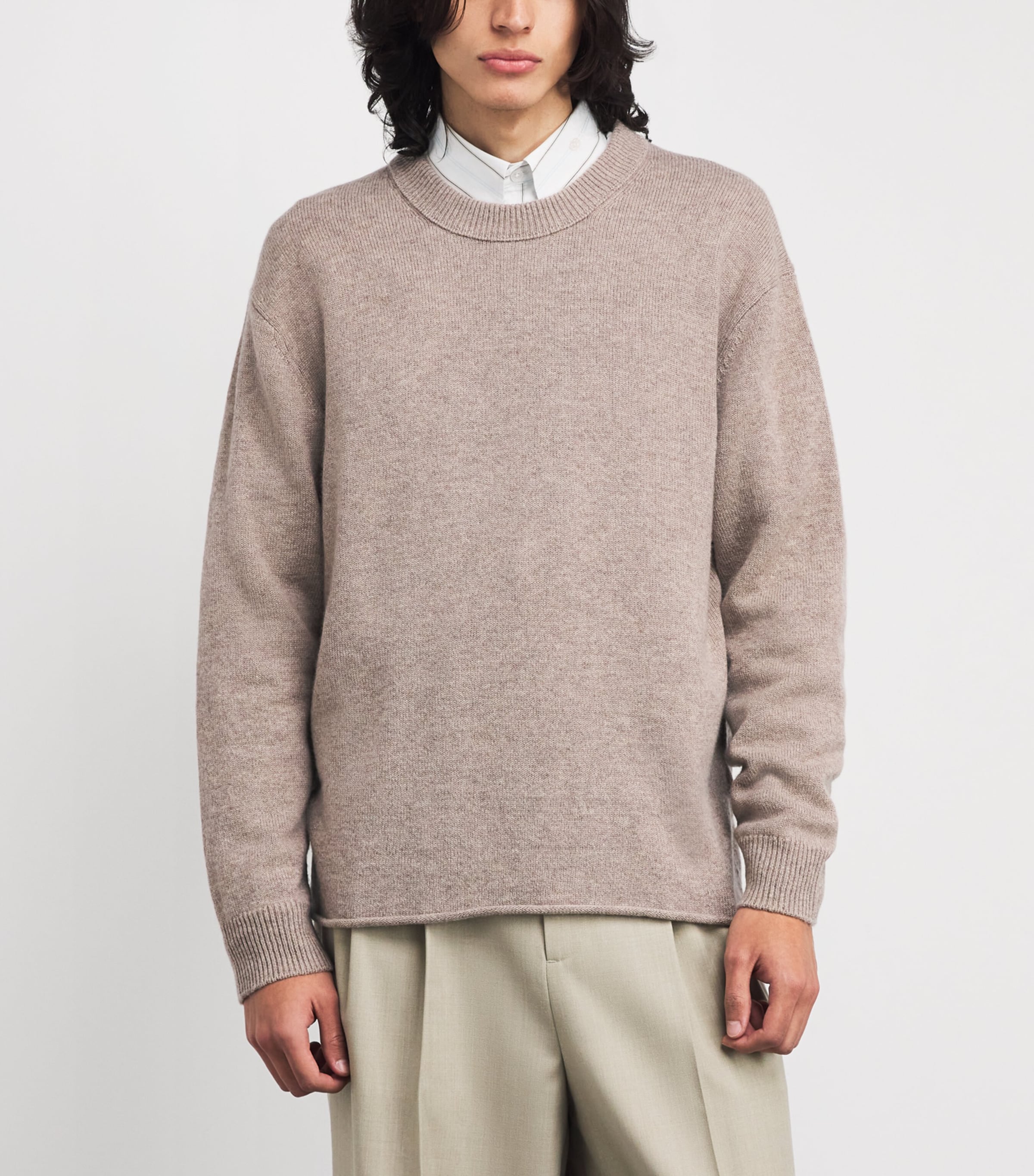 Cashmere Frederick Sweater DESERT KHAKI Image 3