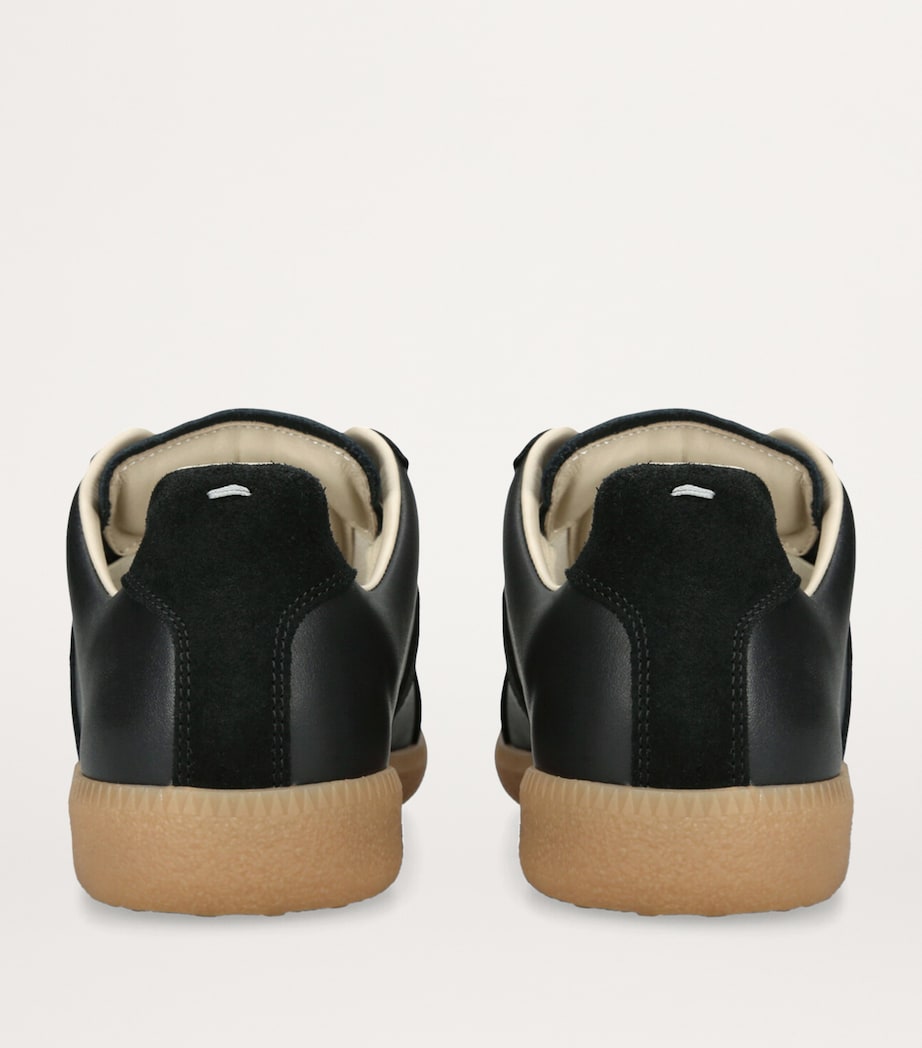 Leather Replica Sneakers BLACK Image 2