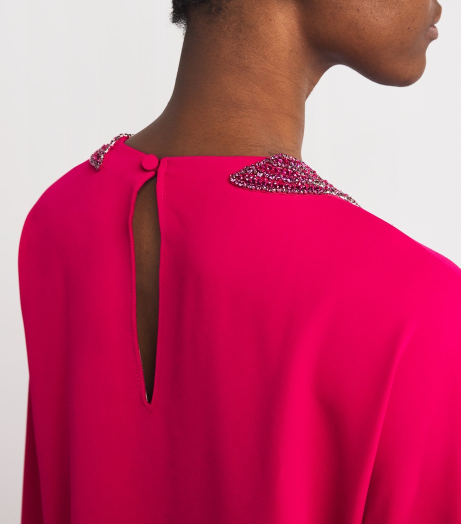 Cady Beaded Kaftan Maxi Dress 181945 BRIGHT ROSE Image 4