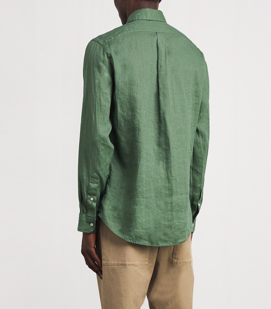 Linen Custom Fit Shirt NATURAL Image 4