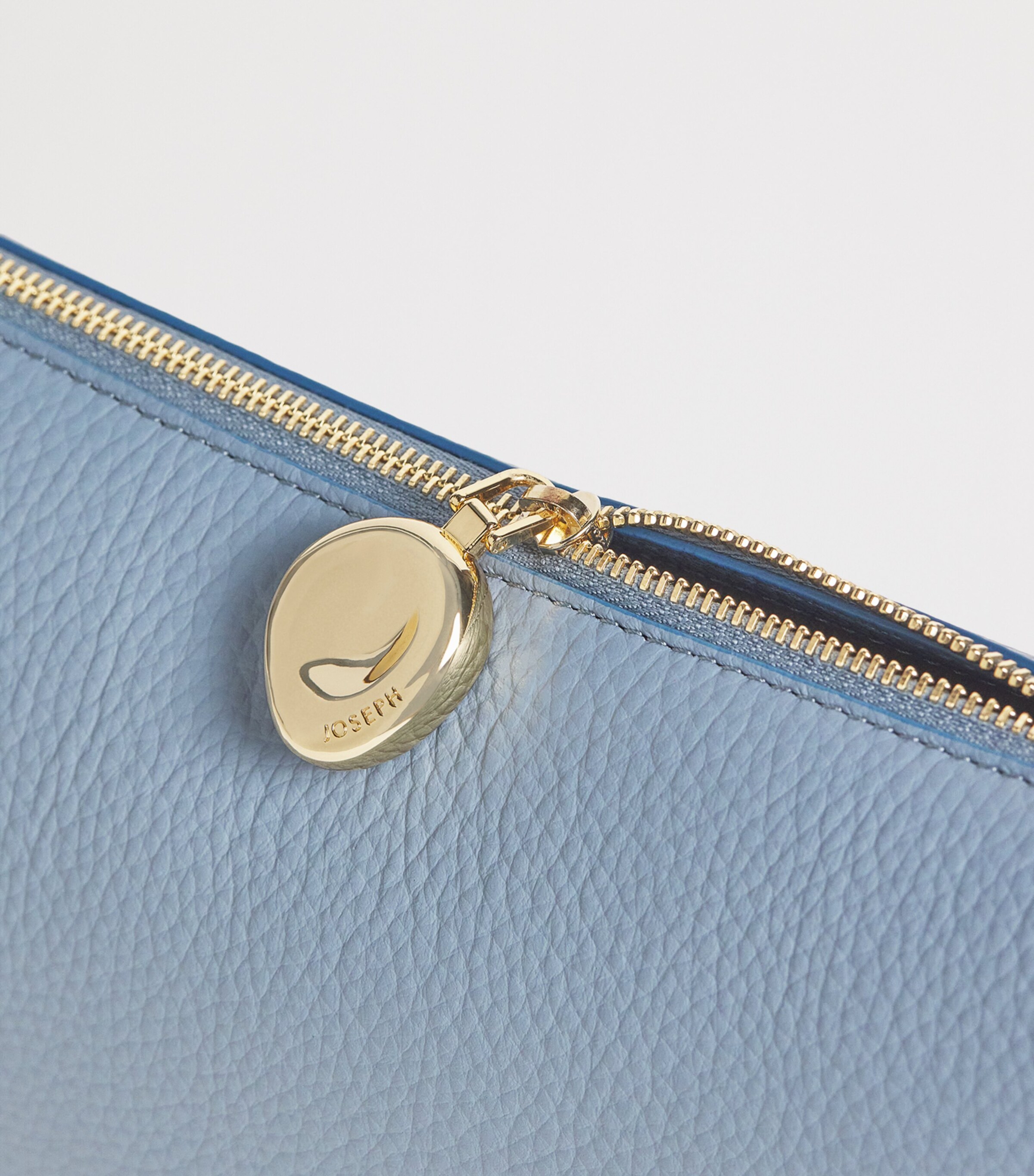 Joseph Leather Bean Shoulder Bag Chambray Image 4