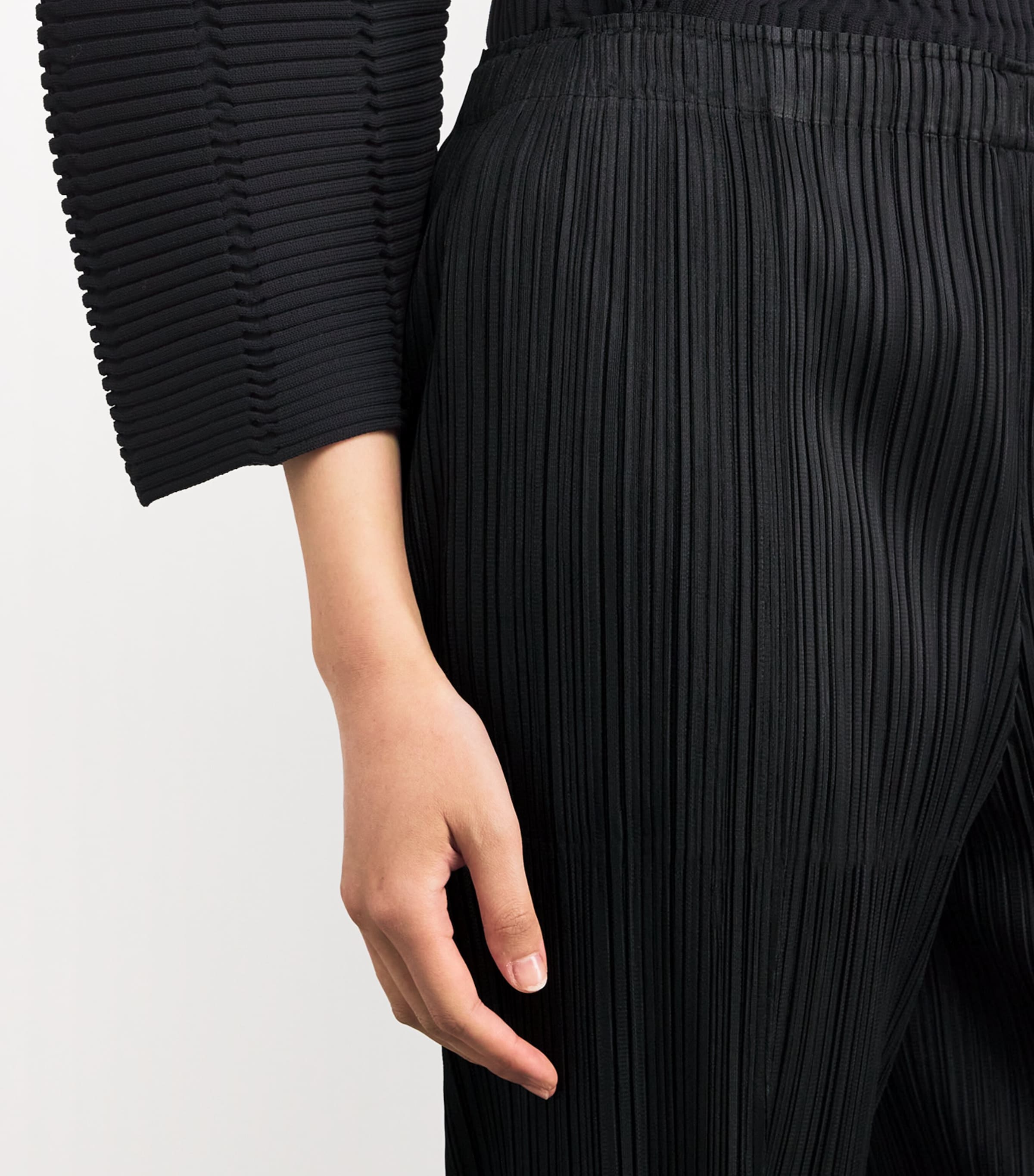 Pleats Please Issey Miyake Black Thicker Bottoms 1 Straight