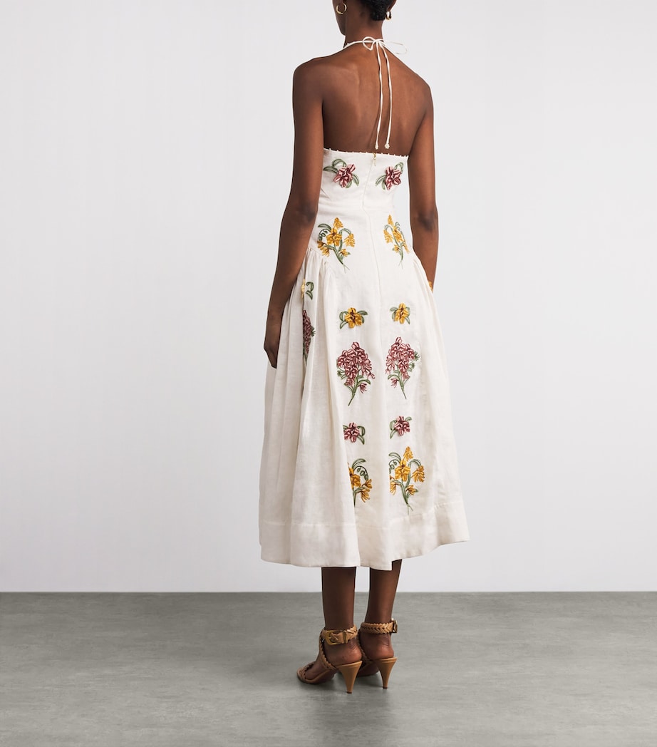 Linen Balsa Cordillera Midi Dress MULTICOLOR Image 3