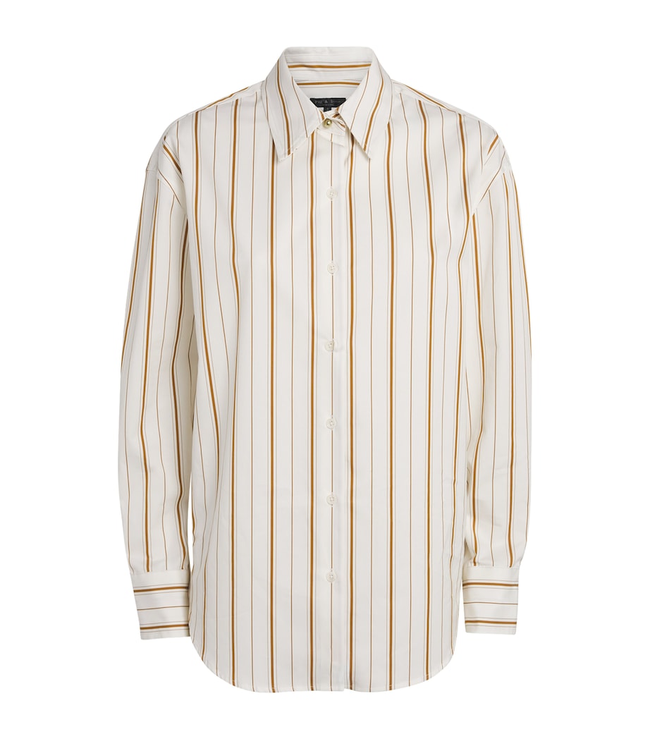 Cotton Stripe Jessica Shirt BRWST Image 1