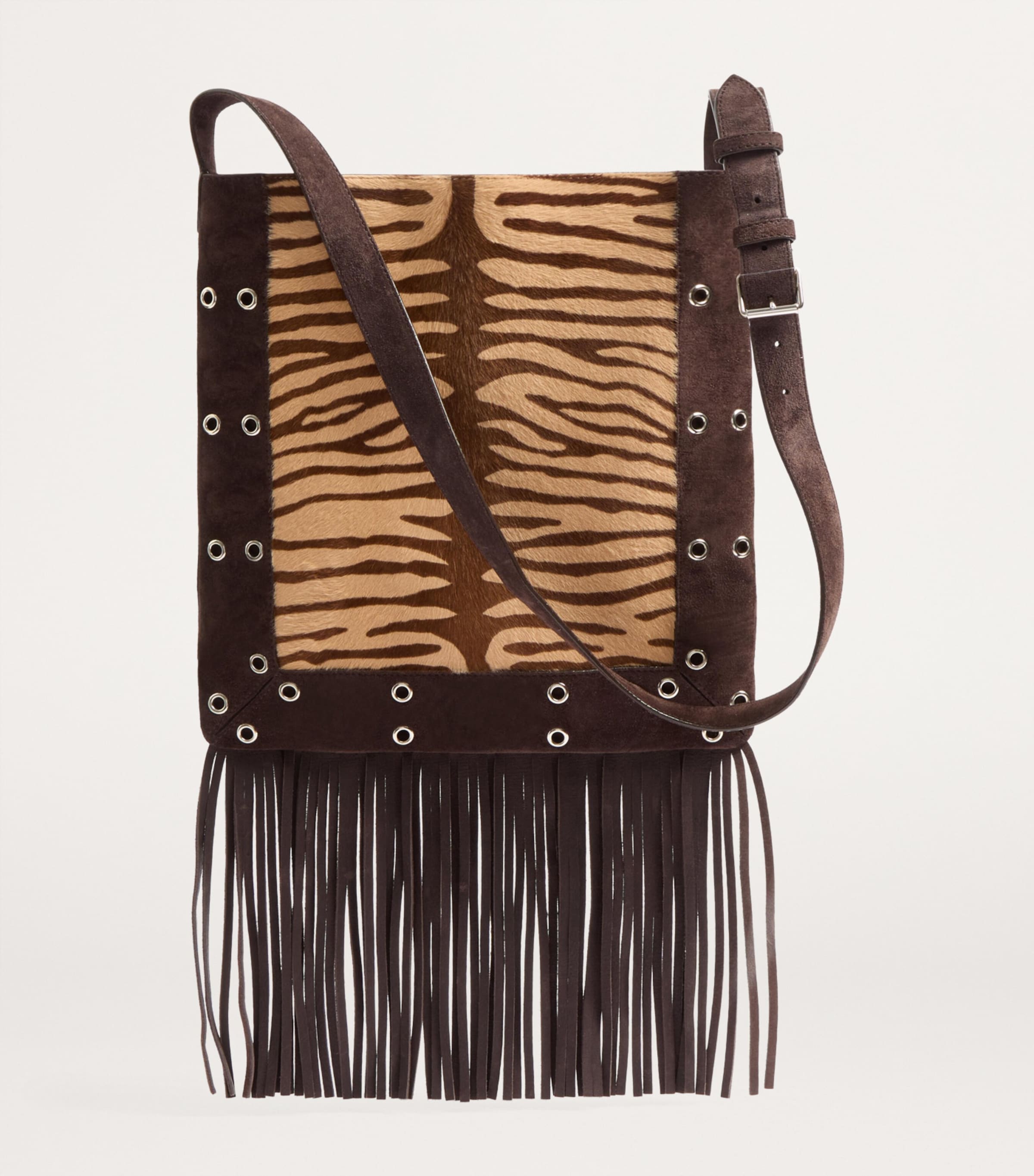 ショルダーバッグ VALENTINO Valentino Garavani Nellcote Cross Body Bag Valentino Garavani Nellcote Fringe Studded Leather Crossbody