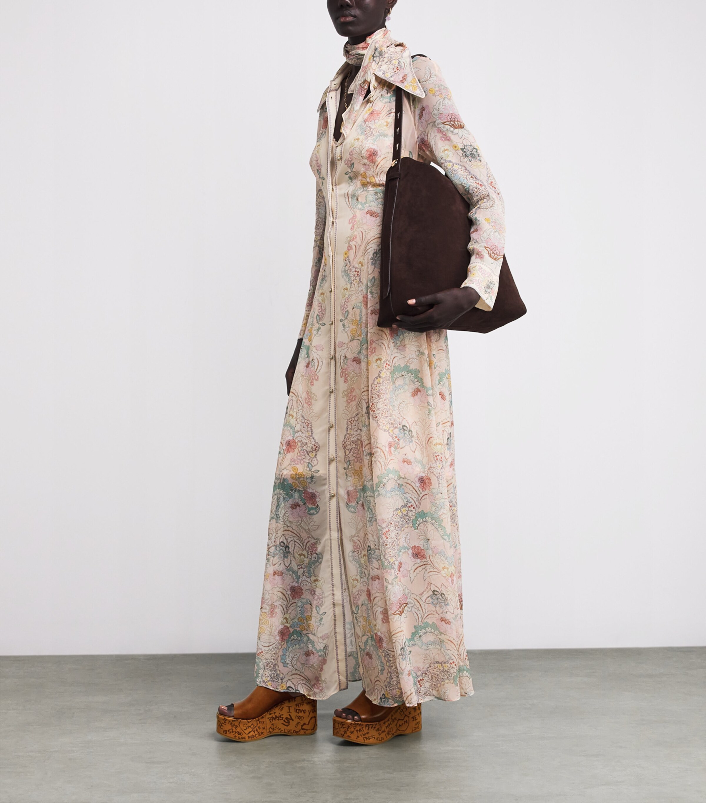 Maxime Wedge Sandals 135 TAN Image 5