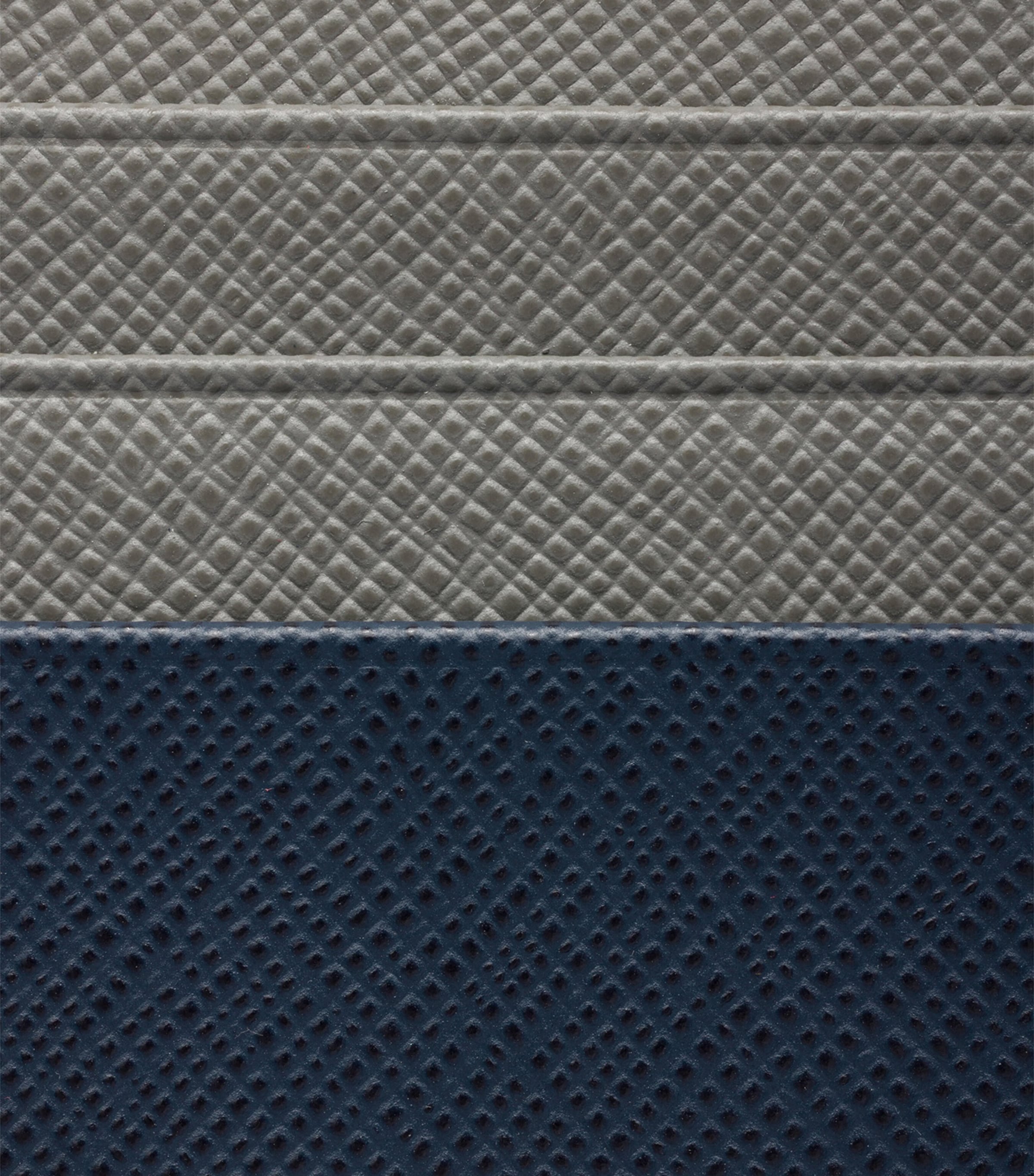 Prada Saffiano Leather Card Holder Blue Image 3