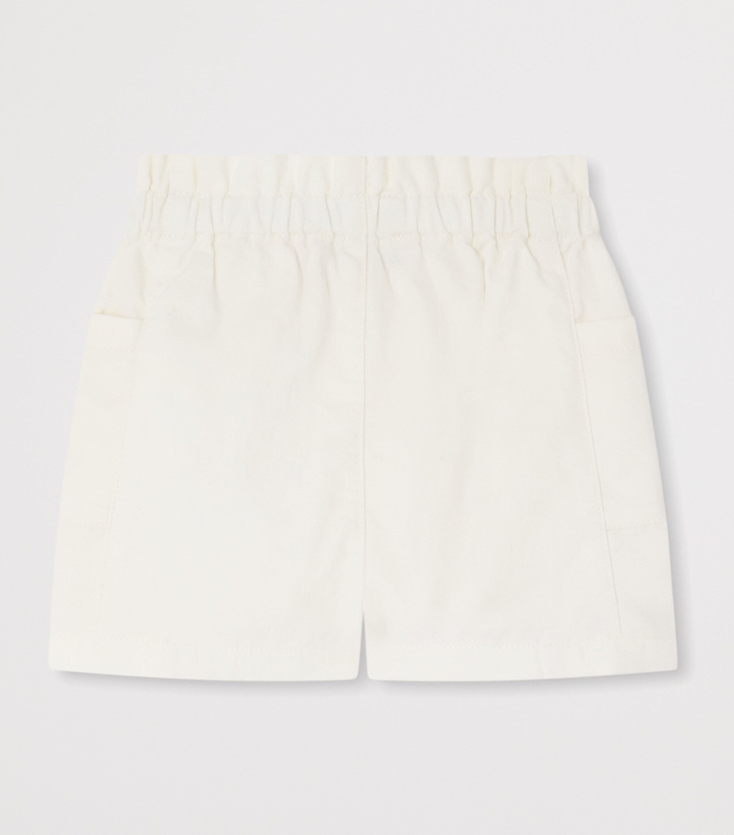 Bonpoint Denim Nougat Shorts (6-18 Months) Blanc Lait Image 2