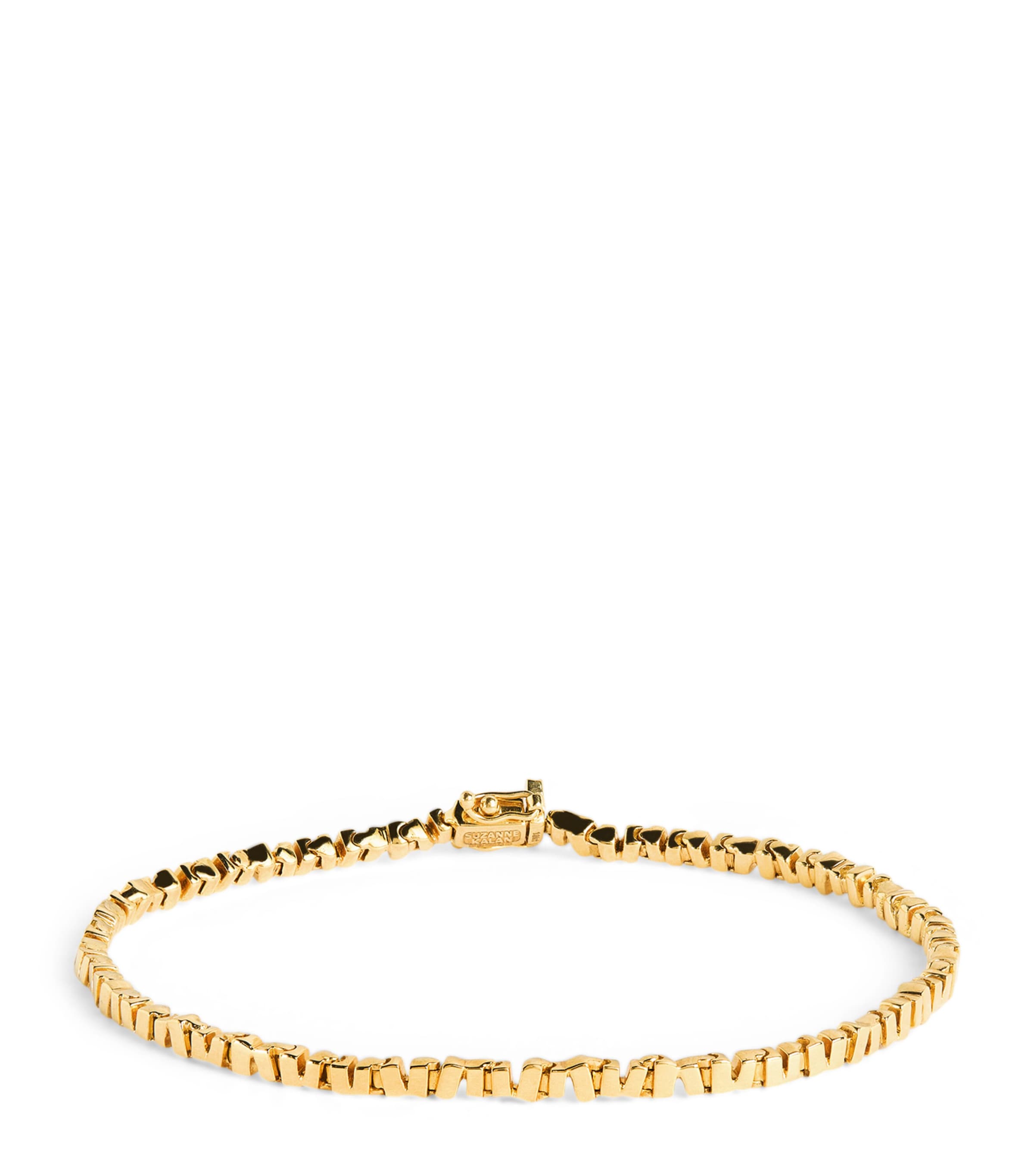 Suzanne Kalan Yellow Gold Golden Thin Tennis Bracelet Yg Image 1