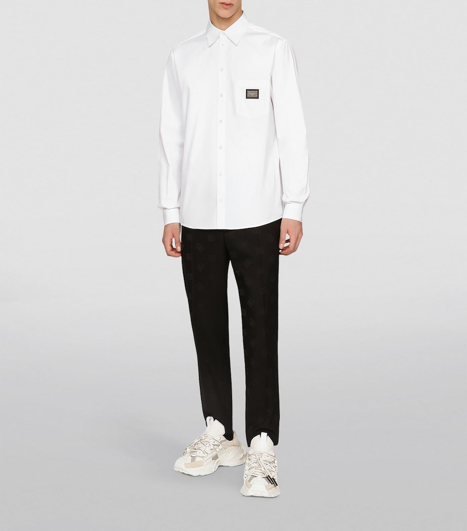 Logo Plaque Shirt W0800-OPTICAL WHITE Image 3