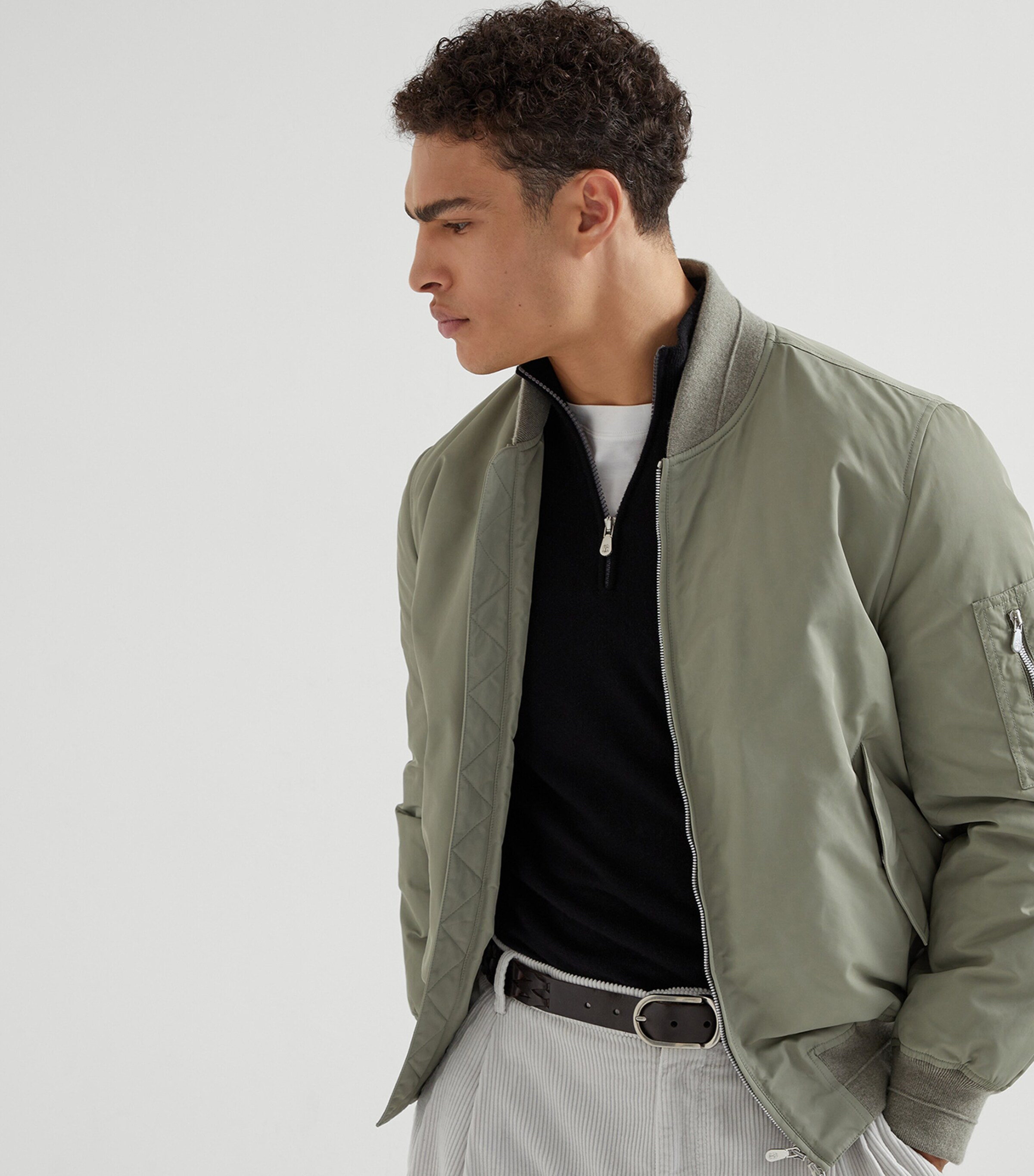 Cashmere Quarter-Zip Sweater CH101 Image 5