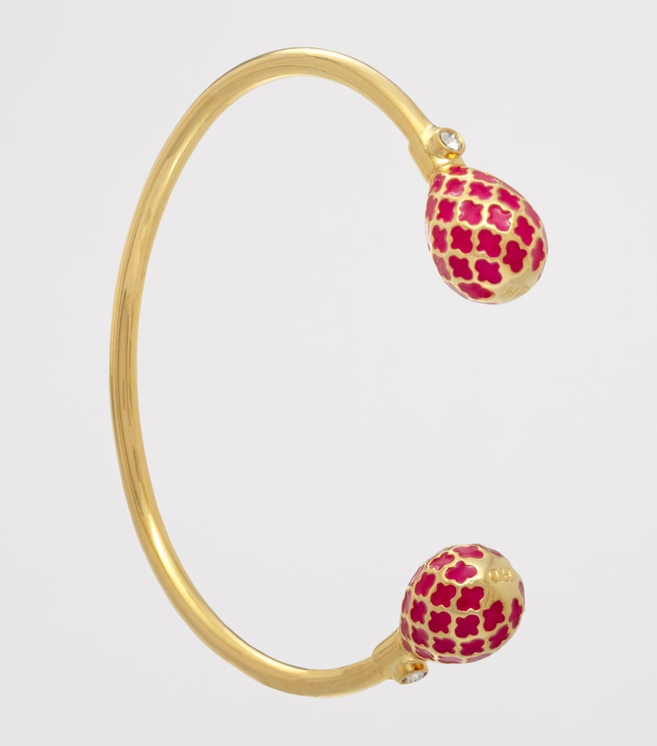 Gold-Plated Agama Torque Bracelet PINK/GOLD Image 2