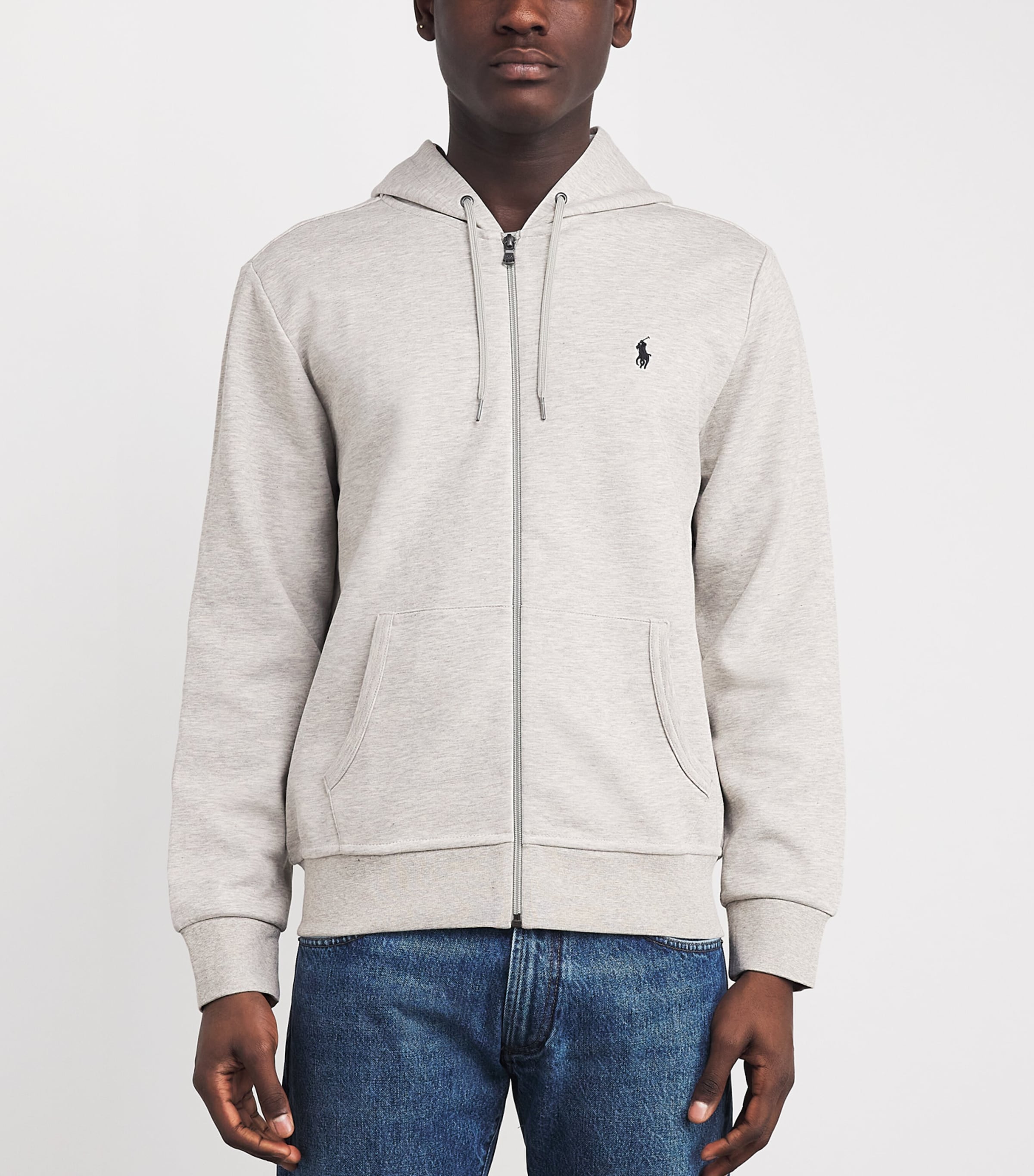 Polo Ralph Lauren Mens Polo Pony Zip-Up Hoodie Lt Sport Heather Image 3