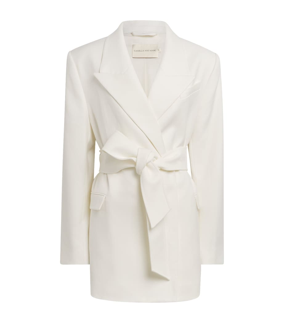 Satin Alabata Blazer MCRM CREAM Image 1