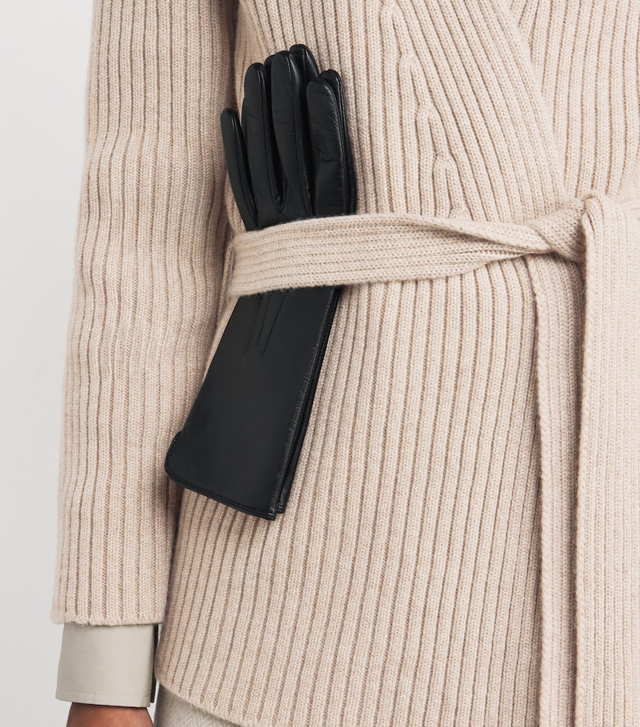 Cashmere Longline Cardigan DARK MEDIUM DYED Image 6