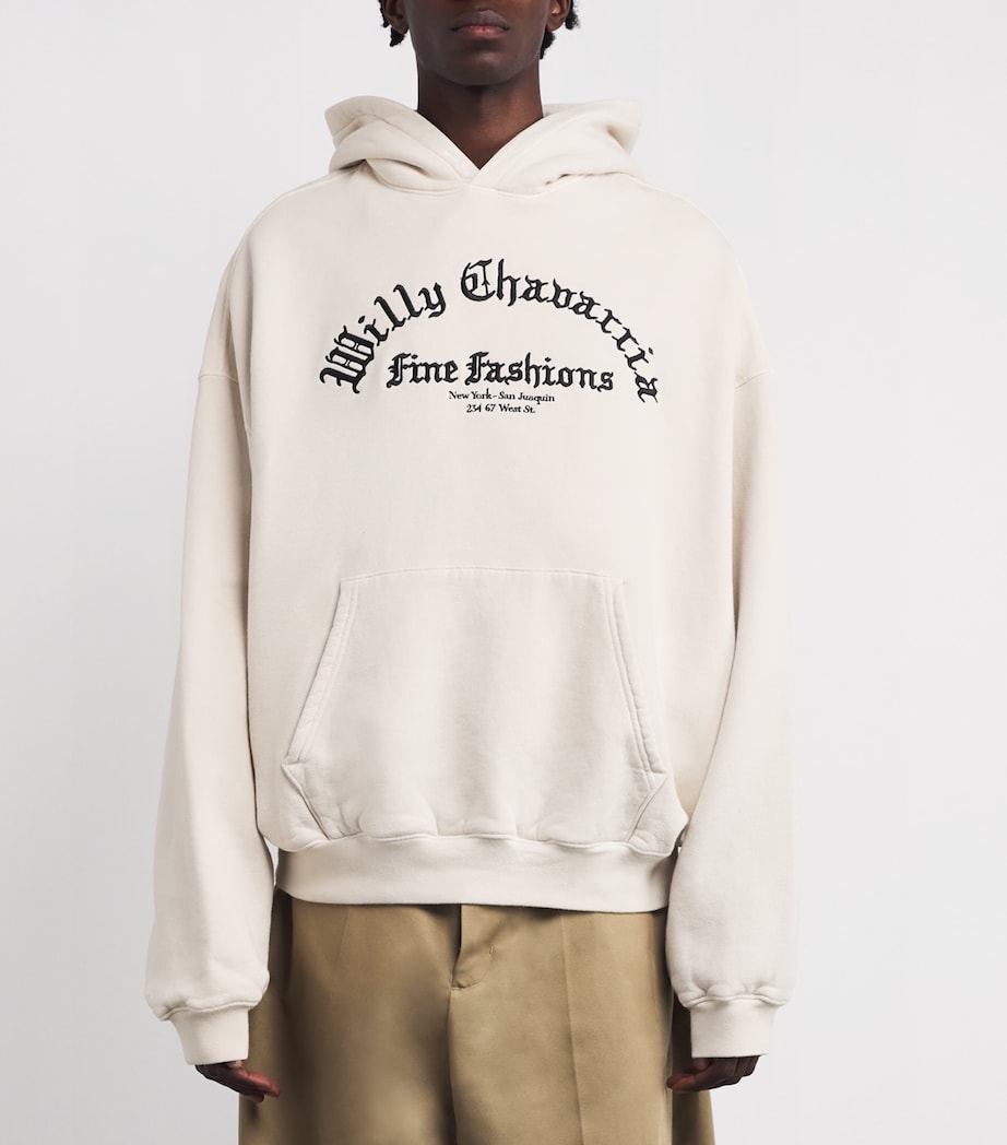 Cotton Logo Hoodie WHITE Image 3