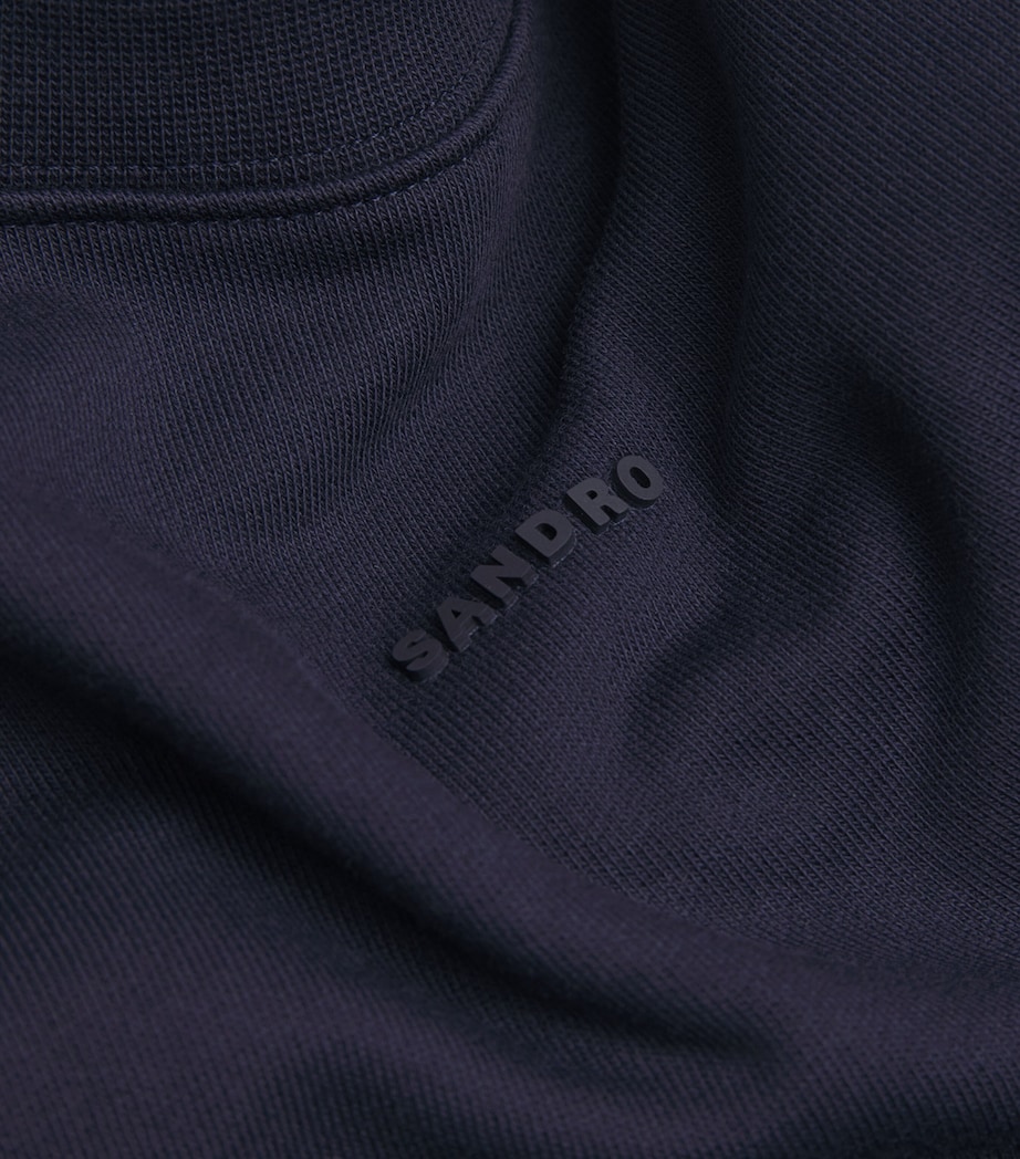 Cotton Rubberised Logo T-Shirt MIDNIGHT BLUE Image 5