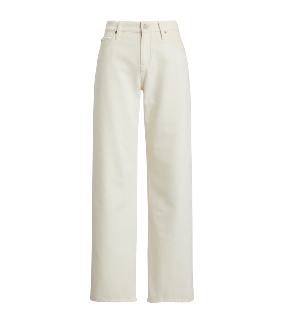 Mercer Wide-Leg Mid-Rise Jeans GLACIAL WHITE Image 1