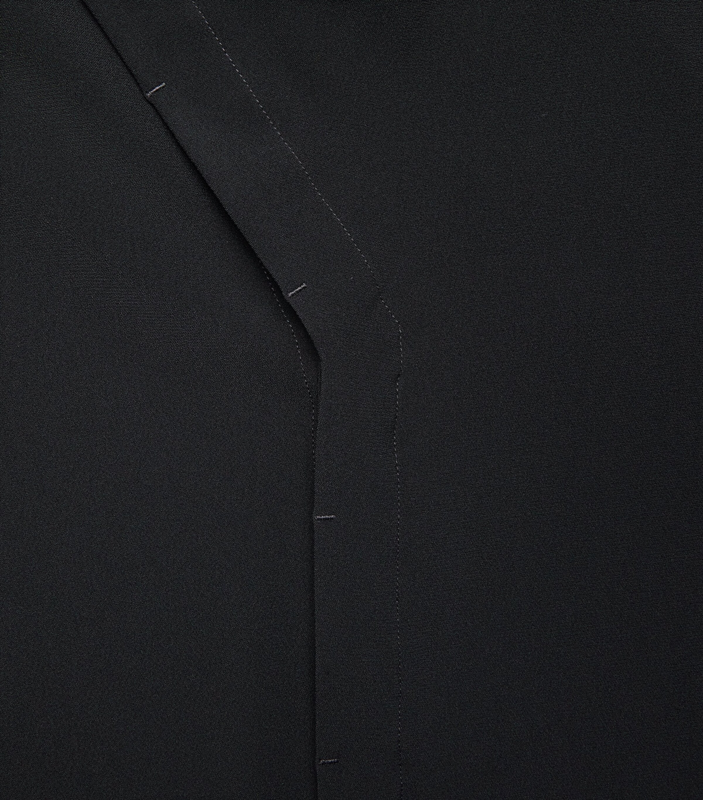 Rick Owens Mens Cady Draped Island Shirt Black Image 6