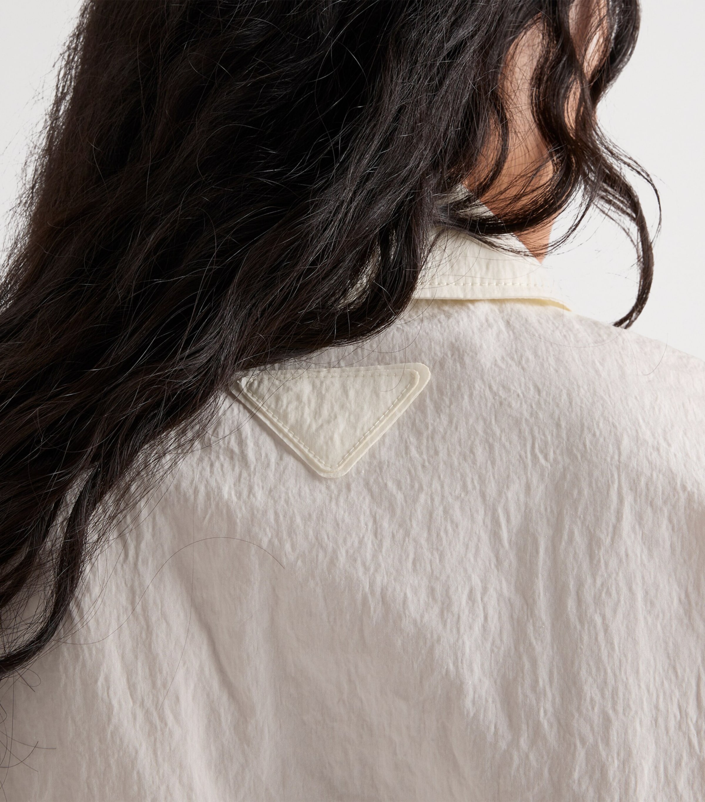 Prada Womens Cotton-Blend Technical Midi Dress Image 6