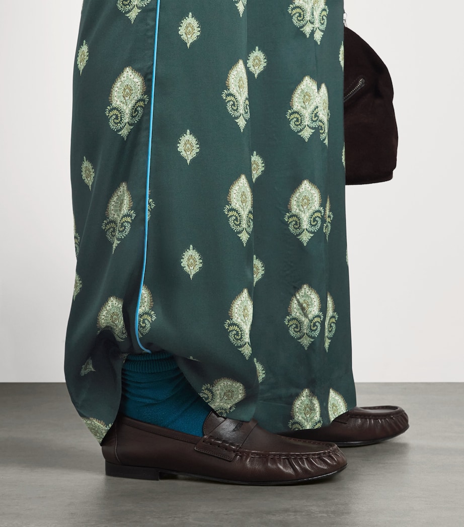 Sandro Paris Womens Paisley Trousers Green Image 3