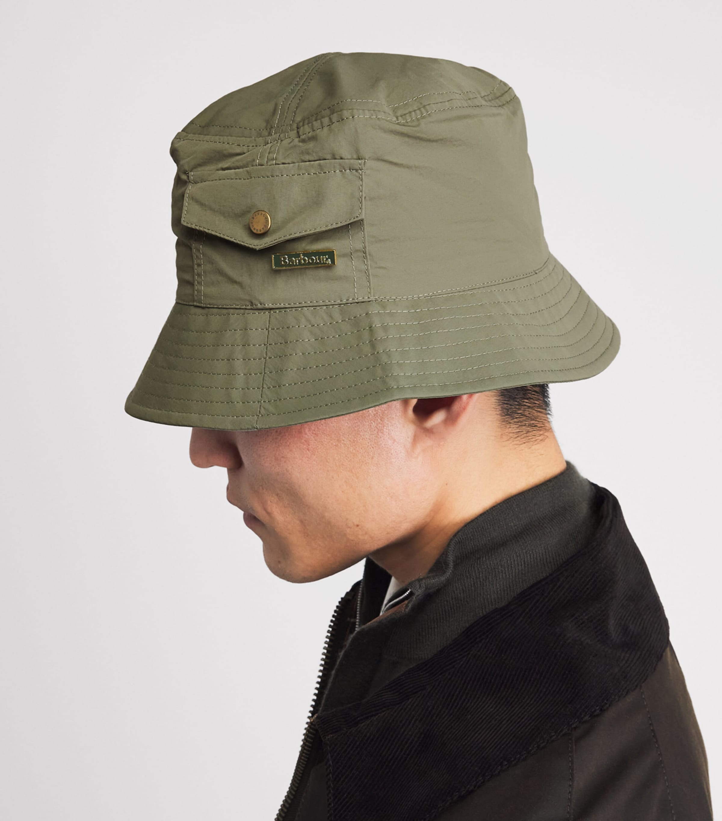 Showerproof Tracker Bucket Hat DUSTY OLIVEOL39 Image 2