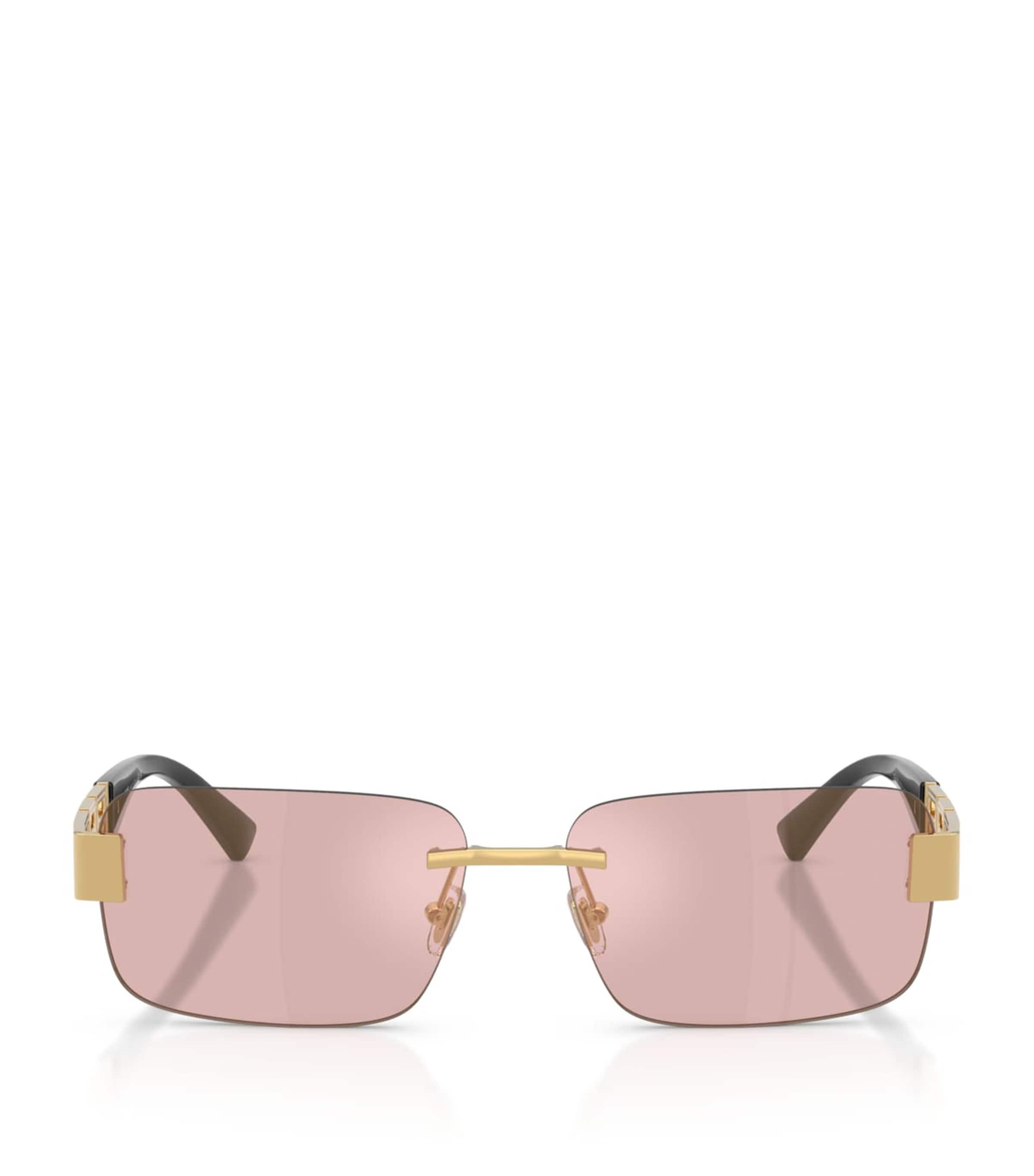 Metal Rectangular Sunglasses 10021T Image 1