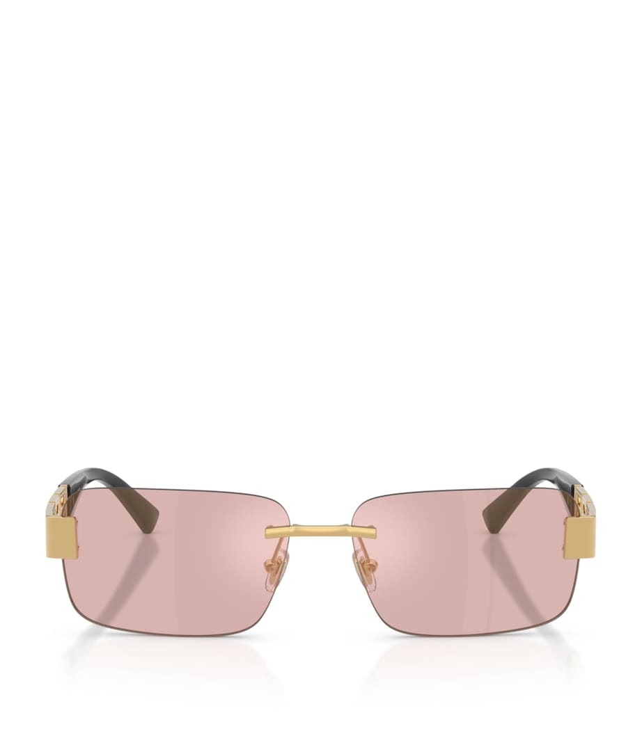 Metal Rectangular Sunglasses 10021T Image 1