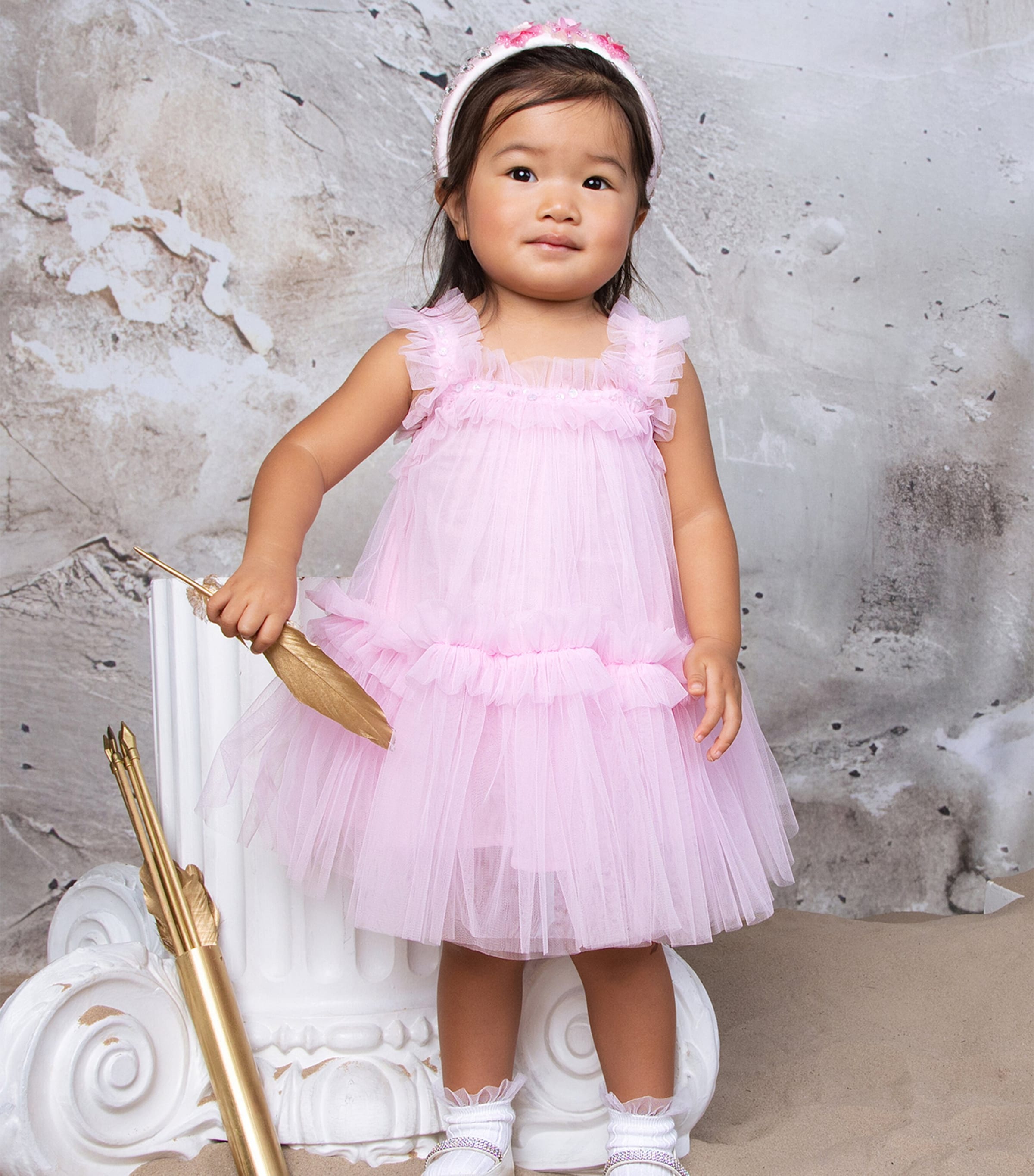 Tutu Du Monde Tulle Petit Four Dress (0-24 Months) Pink Perfume Image 2