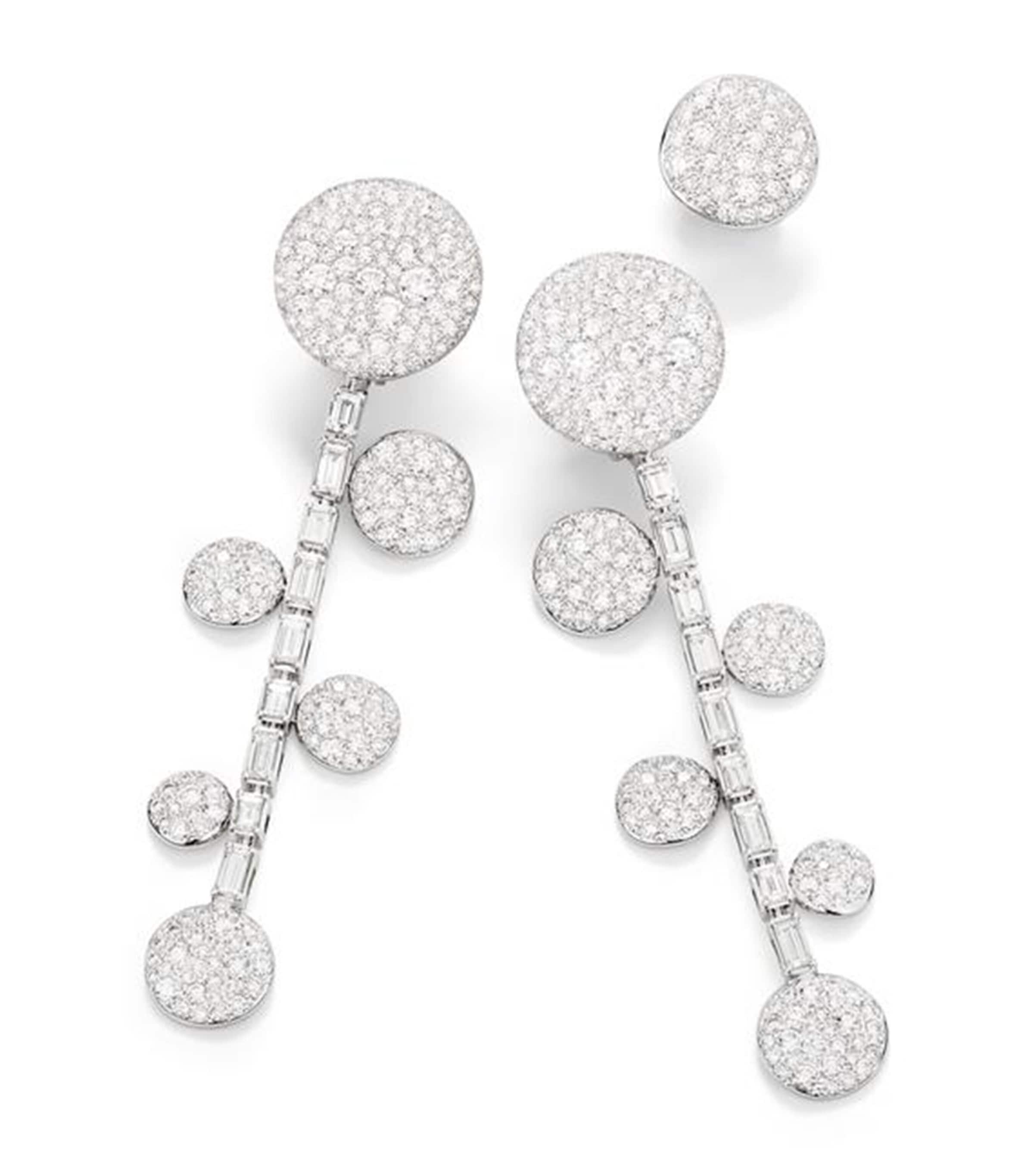 White Gold and Diamond Sabbia Earrings DB000 Image 1