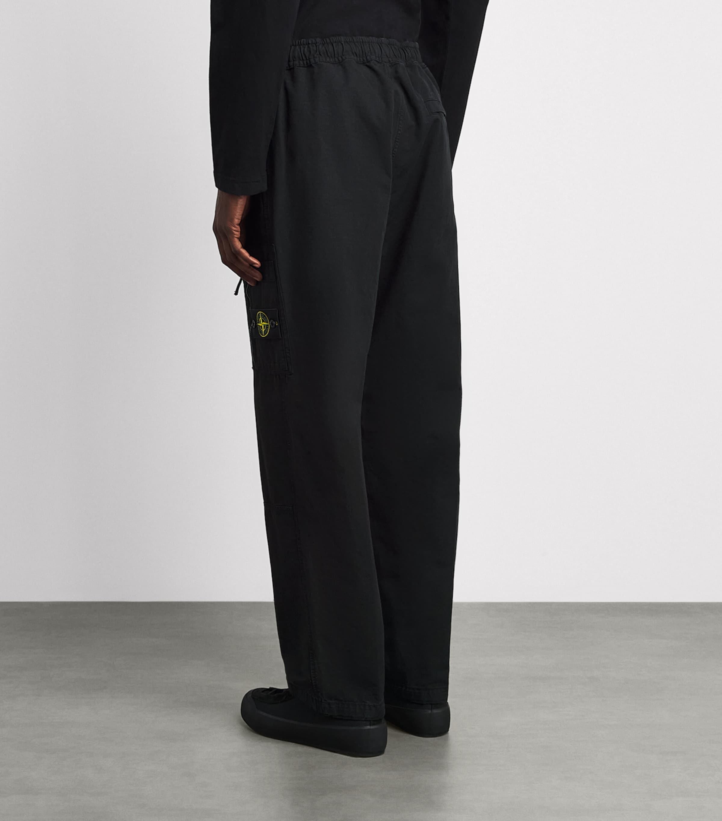 Stone Island Mens Organic Cotton Ripstop Cargo Trousers Image 5