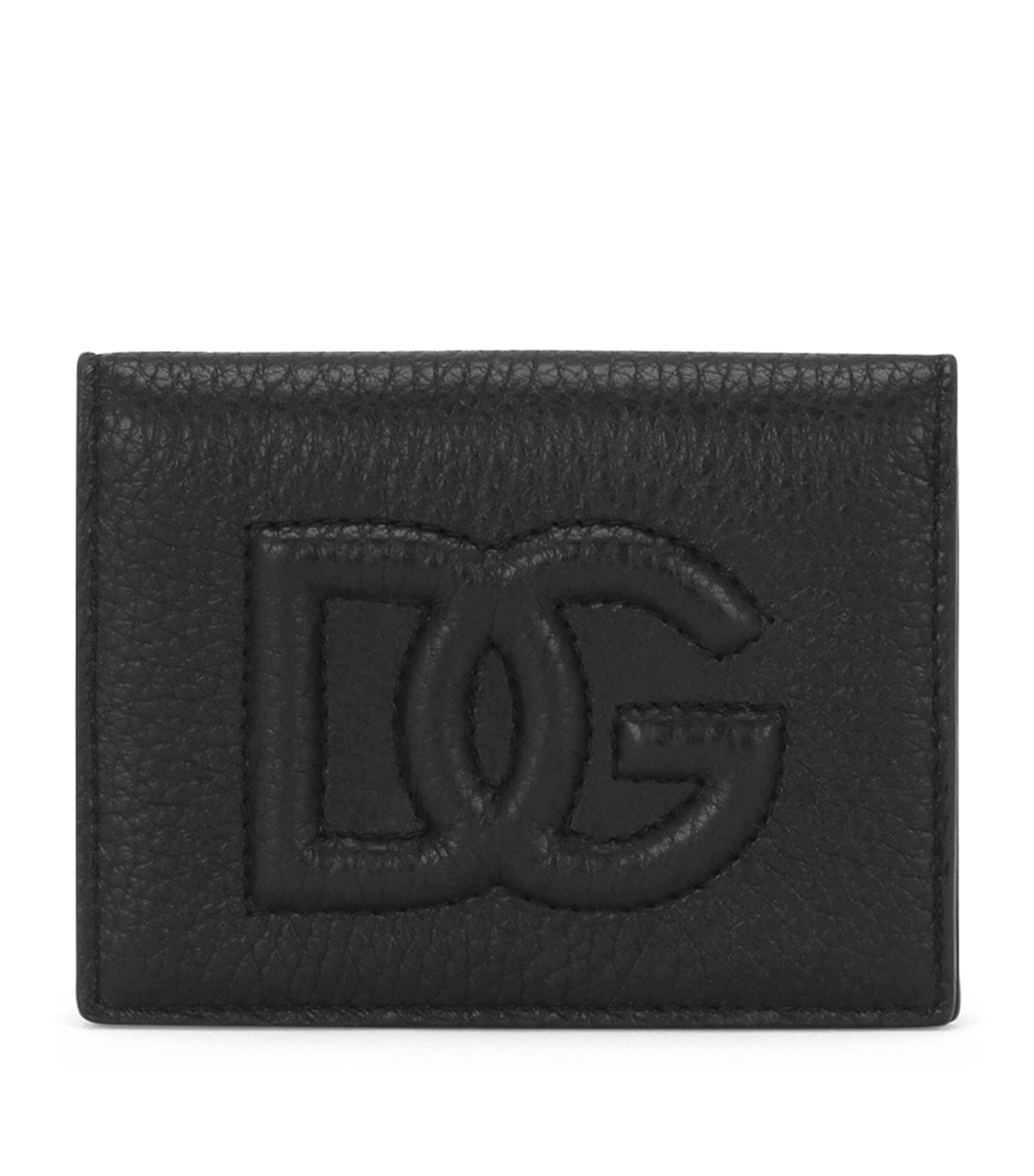 Dolce & Gabbana Logo Embossed Textured Finish Wallet