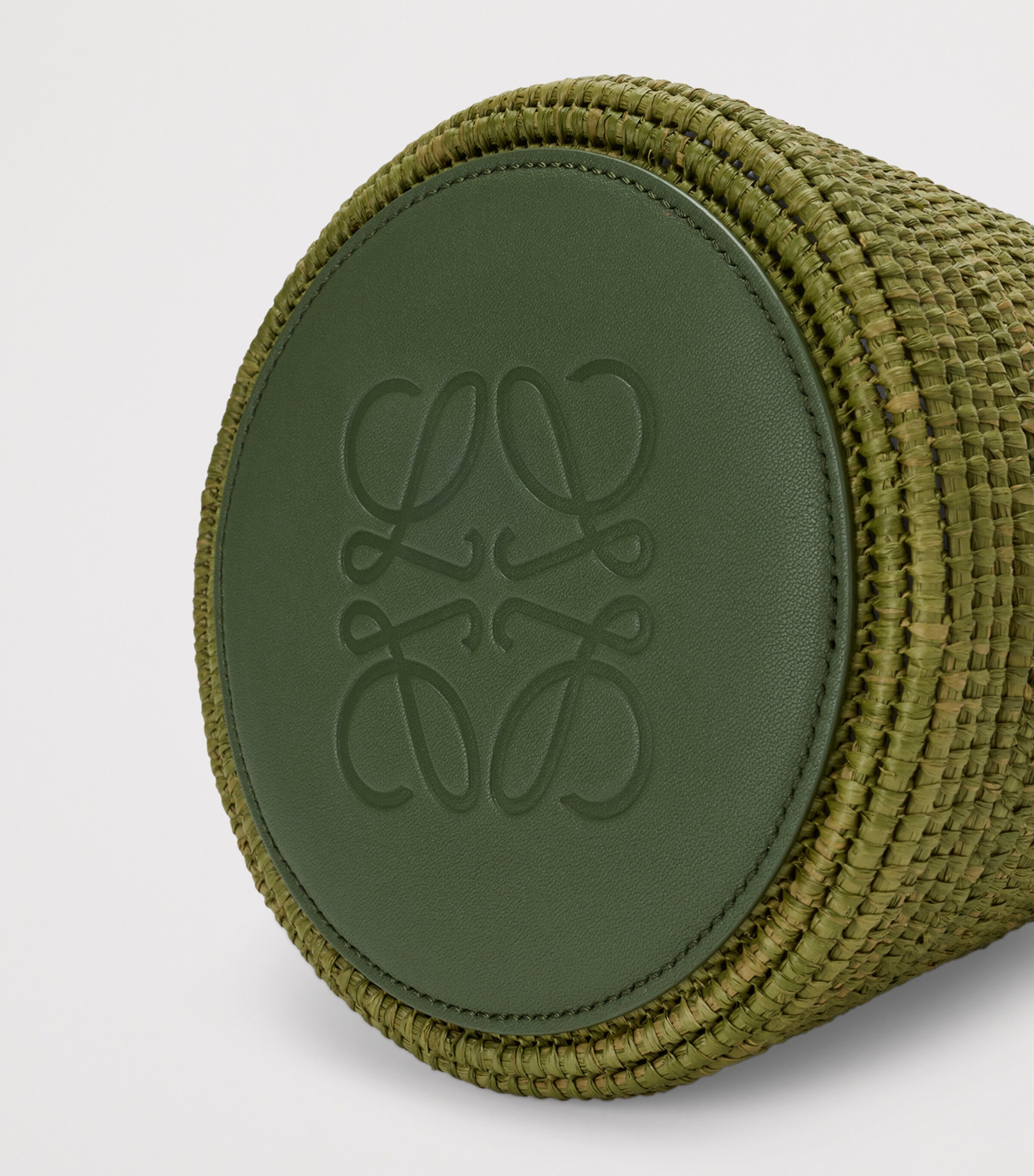 LOEWE x Paula's Ibiza Raffia Watering Can Shoulder Bag Green Image 6