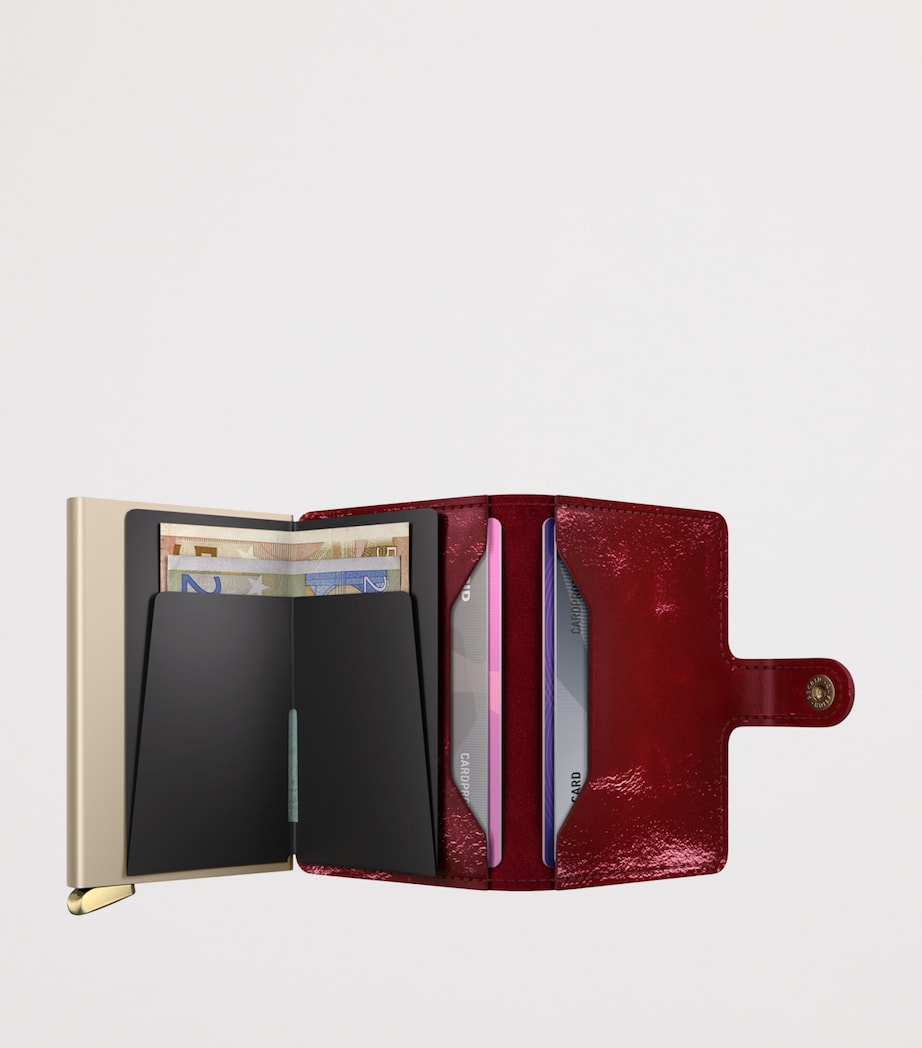 Leather Miniwallet RED Image 4