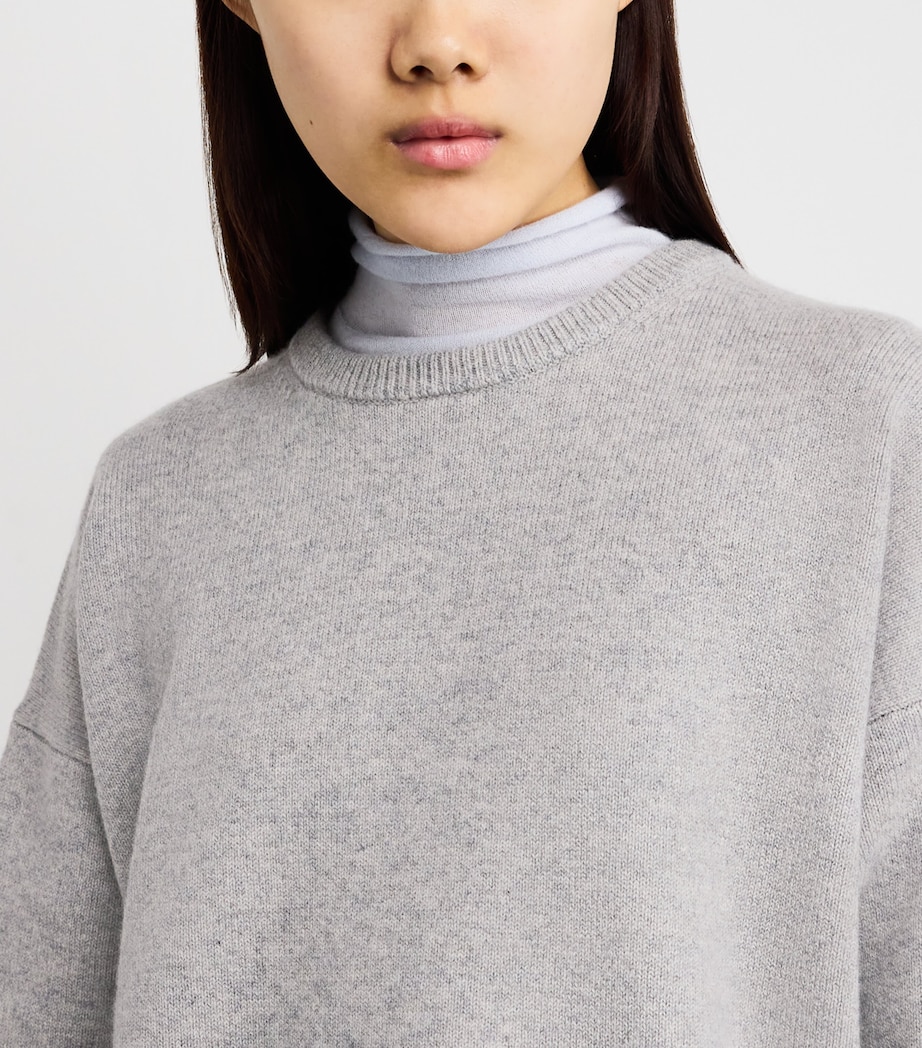 Cashmere-Blend No.426 Comfy Sweater GREY Image 6