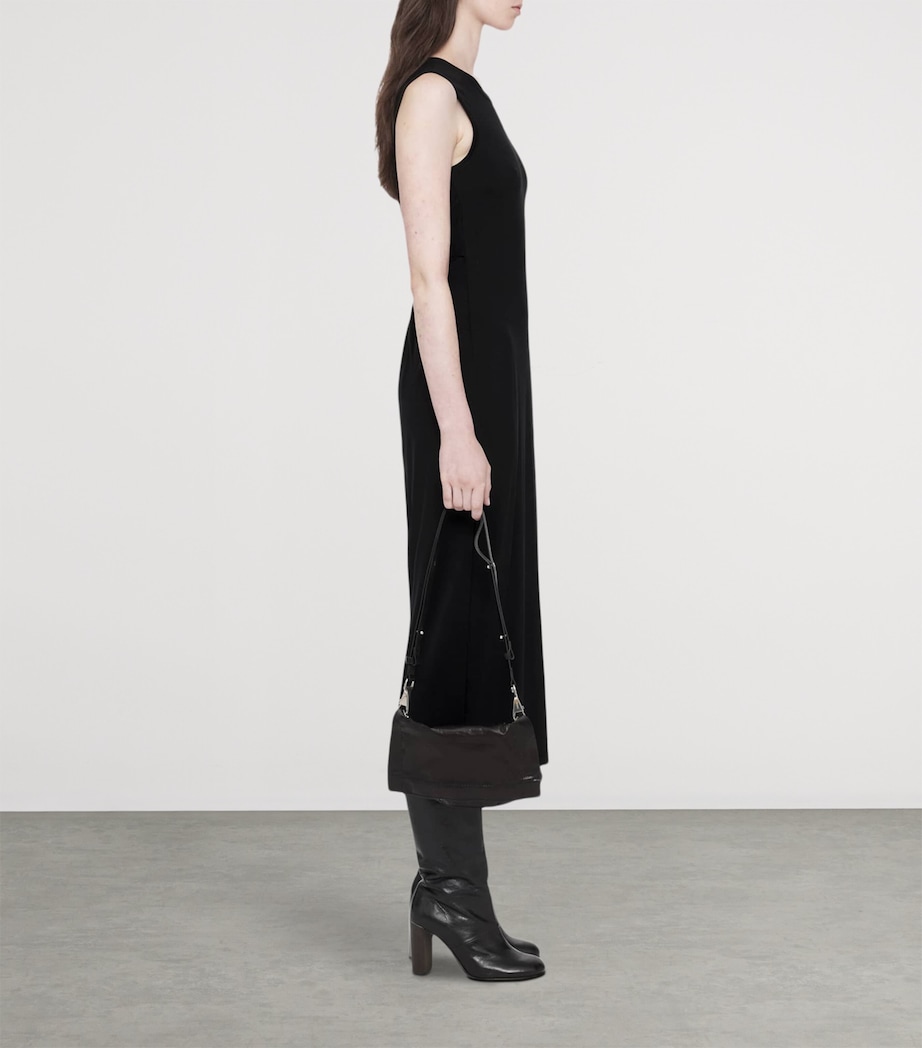 AllSaints Womens Jersey Ilia Midi Dress Black Image 6