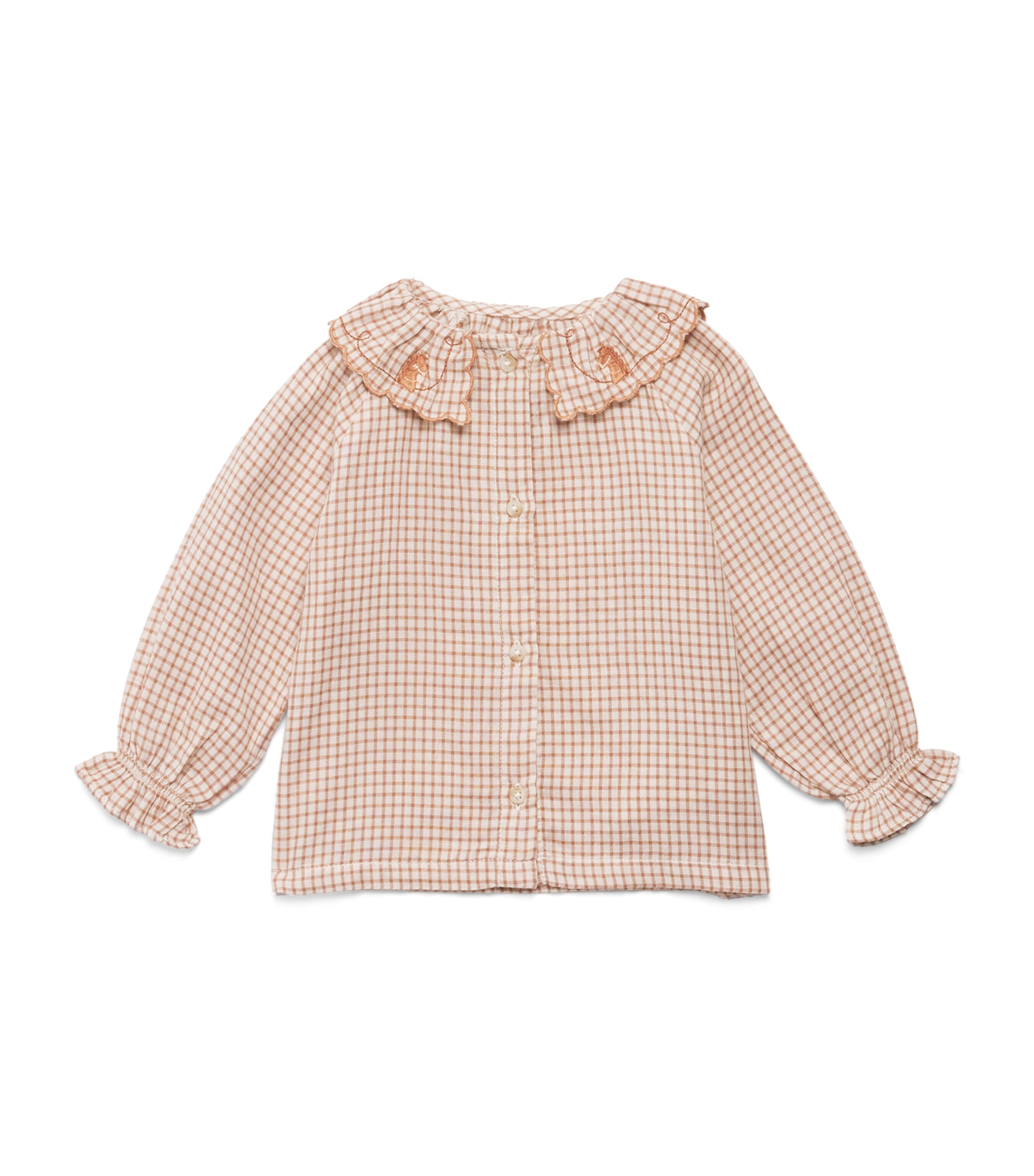 Gingersnaps Cotton Charlotte Blouse In Brown