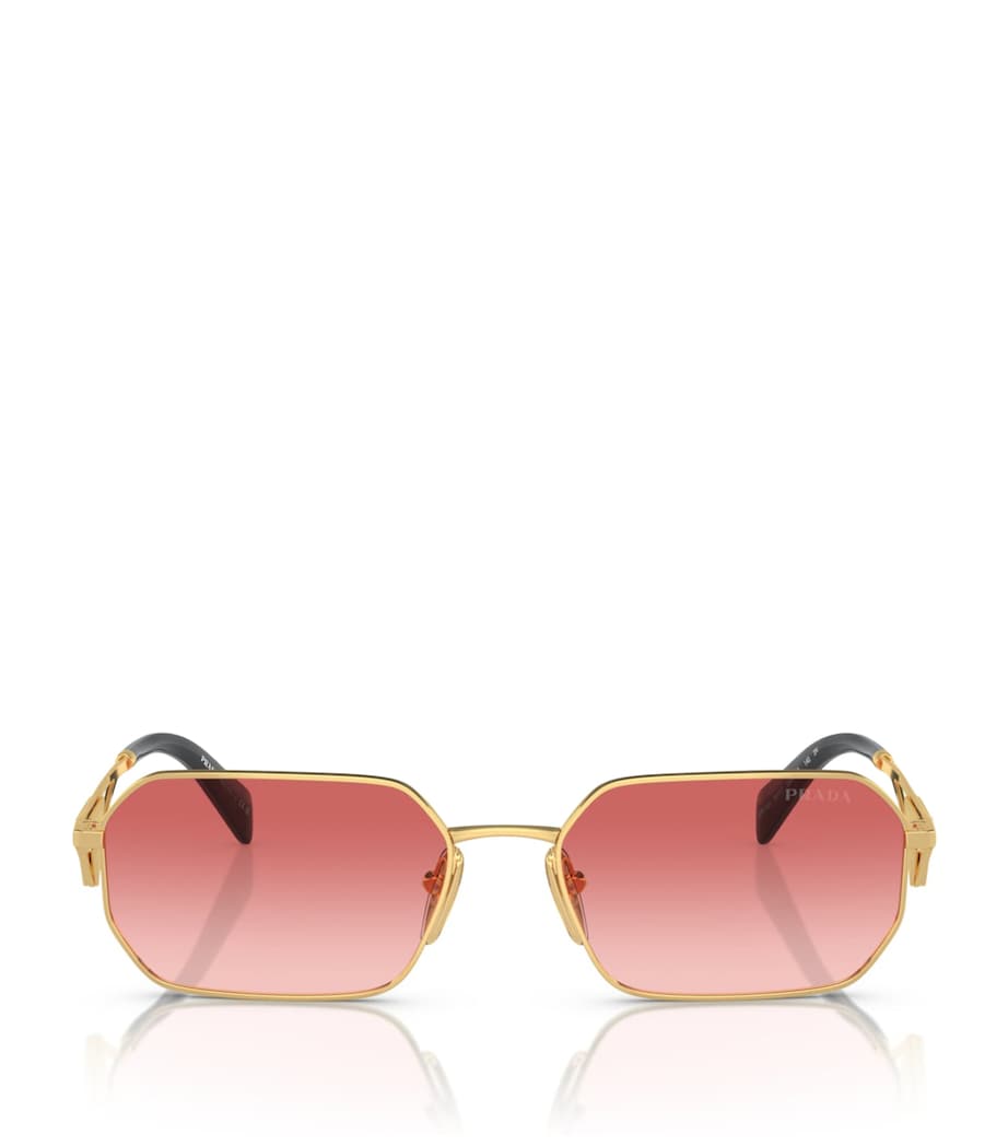 Metal Rectangular Sunglasses 5AK40C Image 1