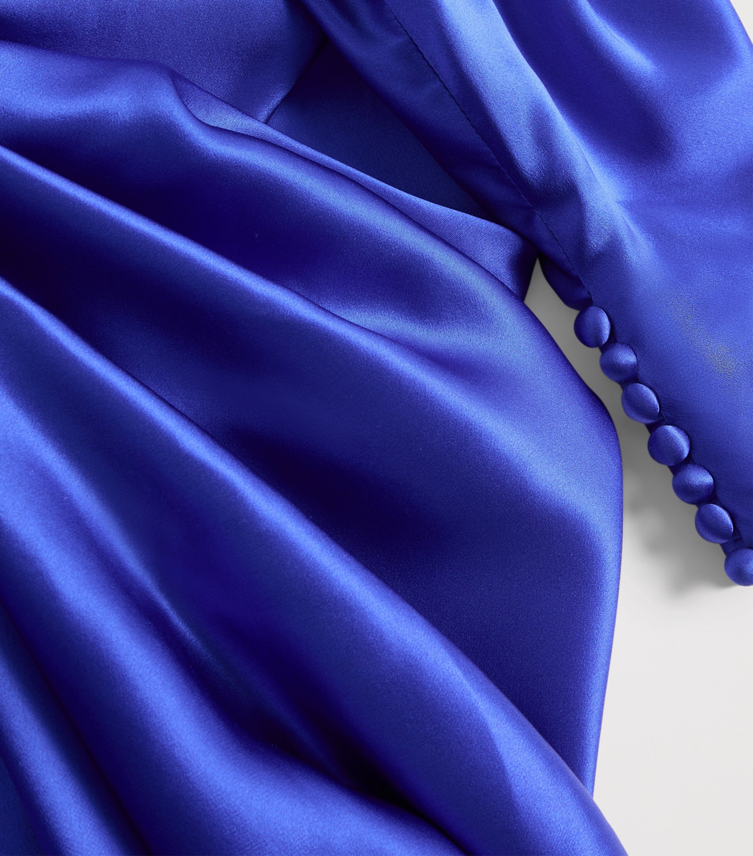 Valentino Womens Silk Satin One-Shoulder Gown Bdn Image 7