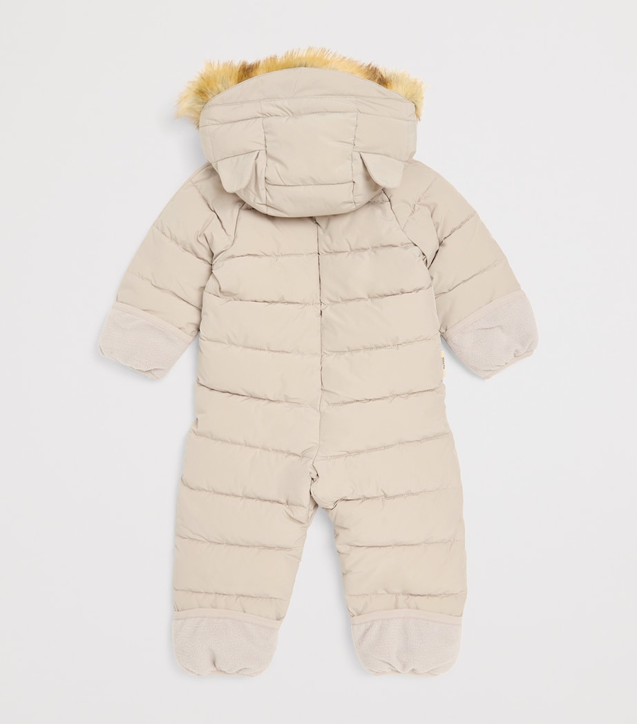Faux Fur-Trimmed Cloud Ski Suit (0-36 Months) WINTER WHITE Image 2