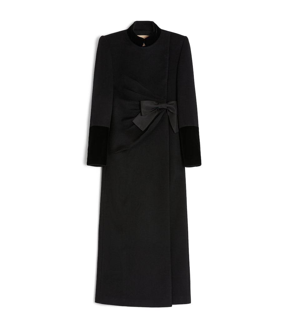 Virgin Wool-Cashmere Bow Overcoat 0NO Image 1