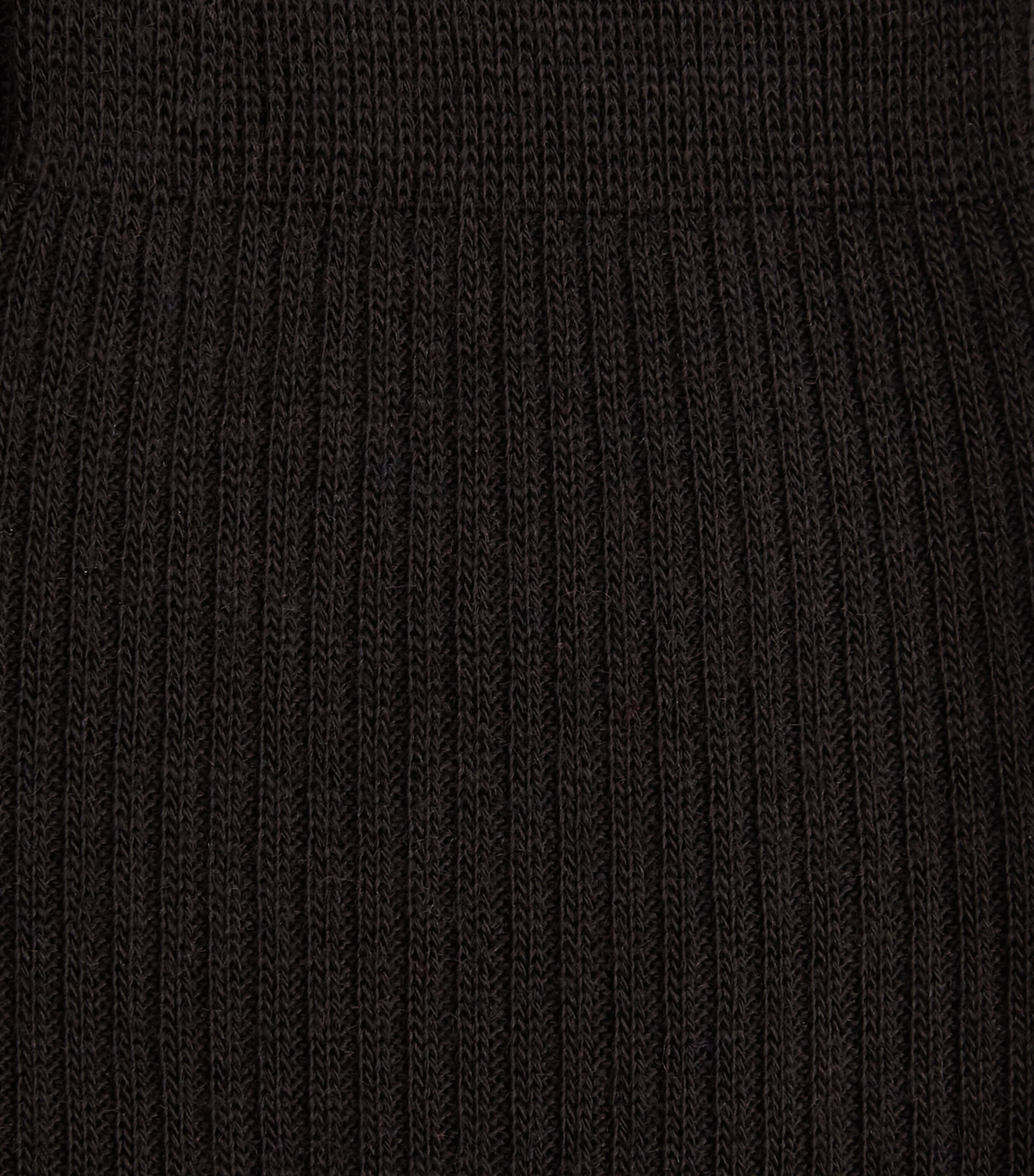 Merino Wool-Blend Short Socks BROWN Image 2