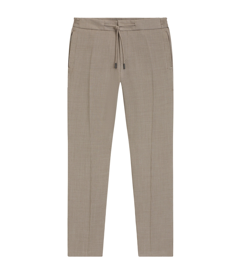 Virgin Wool-Silk Drawstring Trousers 255 Image 1