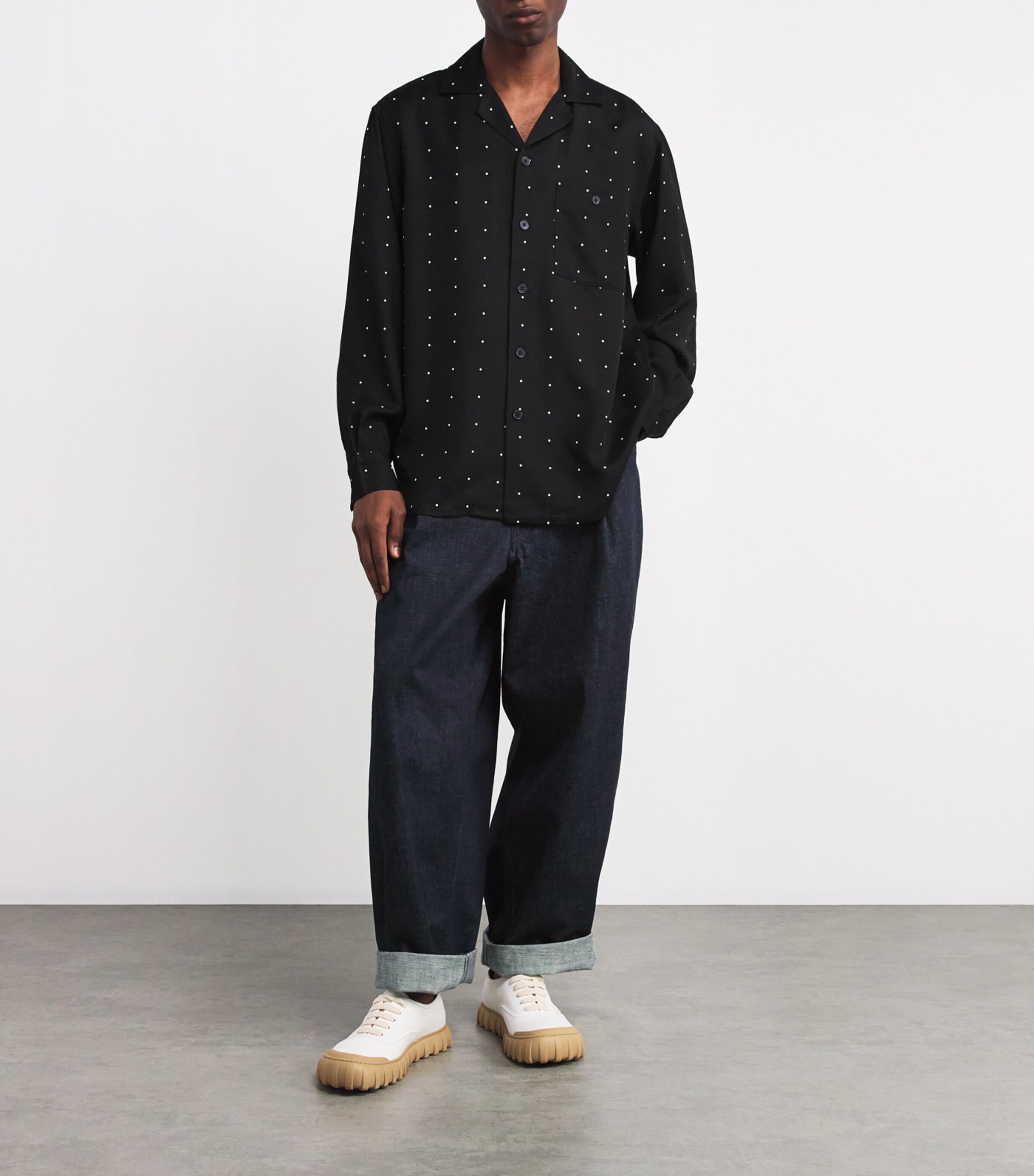 Polka Dot Shirt 976 BLCK / CREAM DOT Image 2