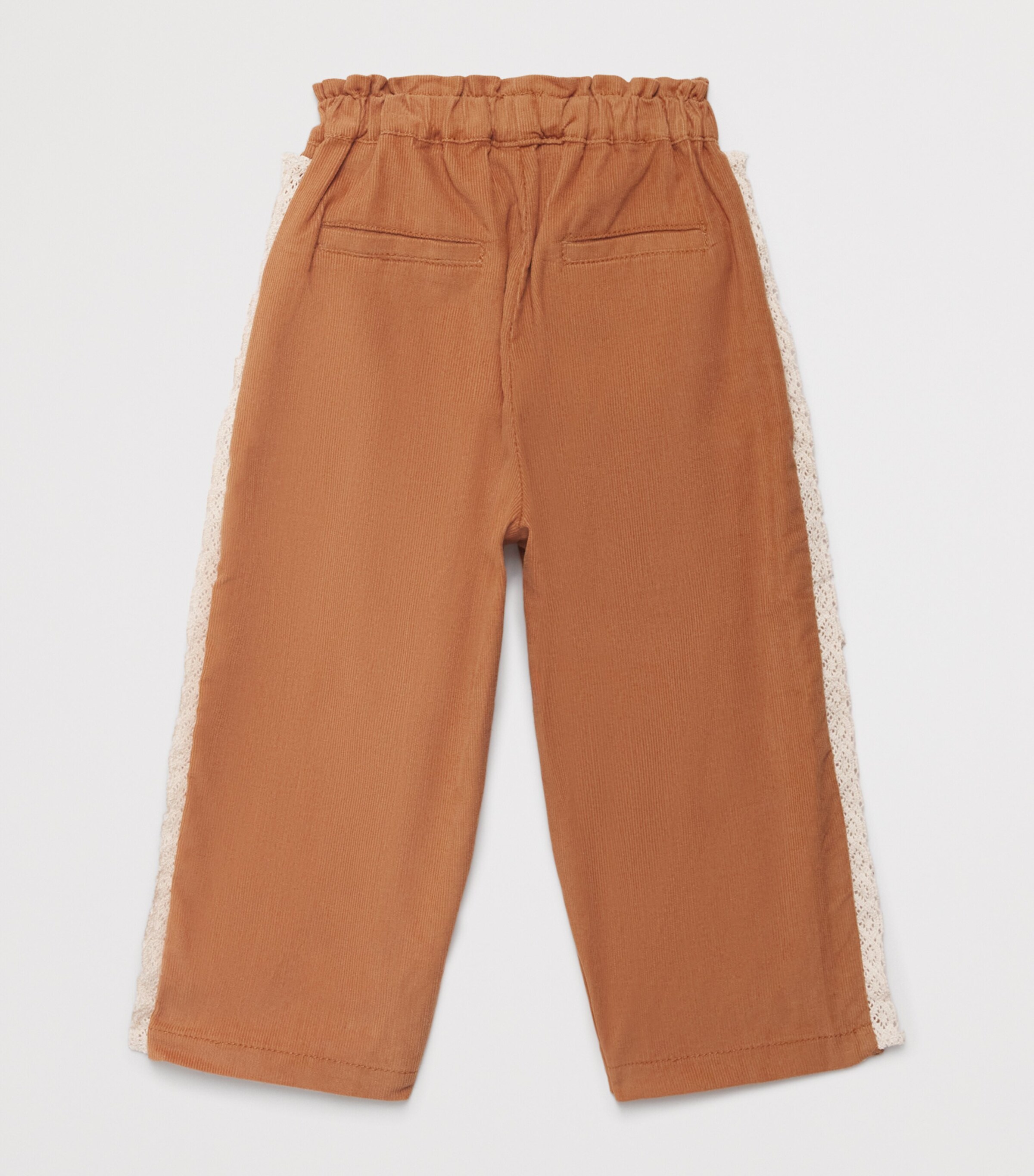 Gingersnaps Cotton Jolene Paper Bag Trousers (6-36 Months) Brown Image 2