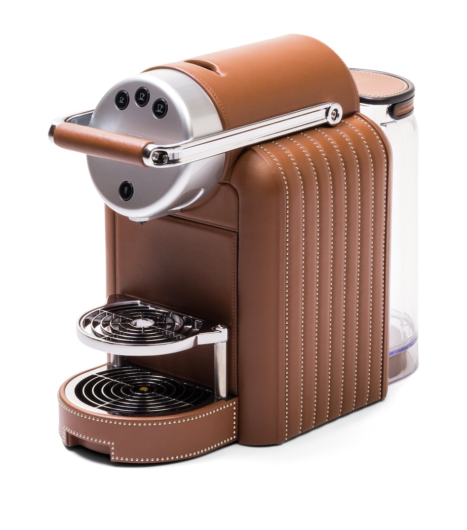 Giobagnara x Nespresso Leather Zenius Lines Coffee Machine Nappa Siena Image 3